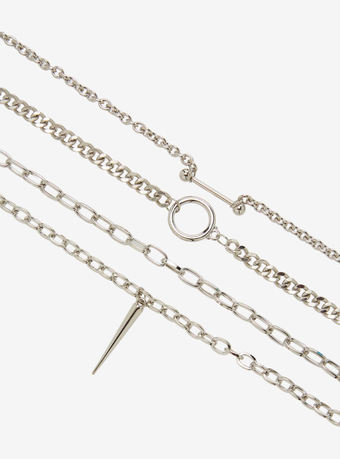 Social Collision Hardware Chain Necklace Set, , alternate - view 3