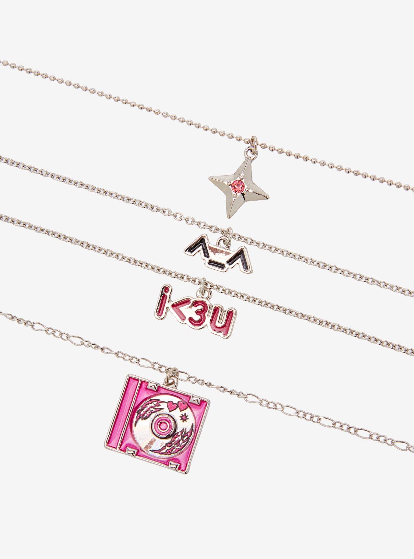 Social Collision Emoticon CD Necklace Set, , alternate - view 3