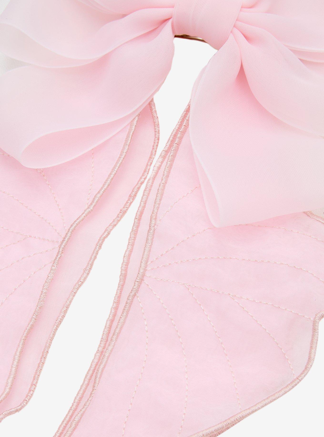 Thorn & Fable Pink Lunar Moth Hair Bow, , alternate - view 3