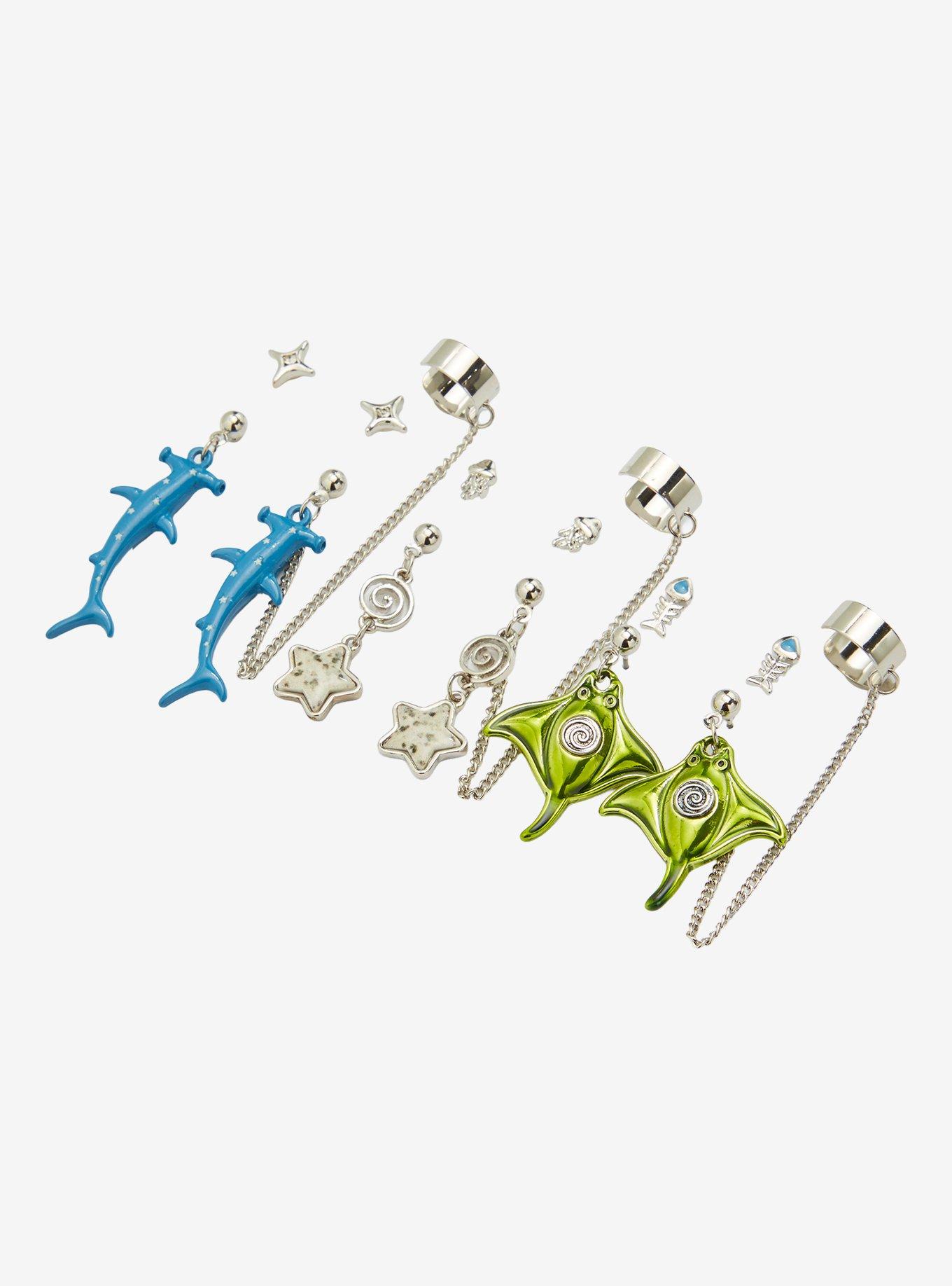Shark & Manta Ray Earring Set, , alternate - view 3