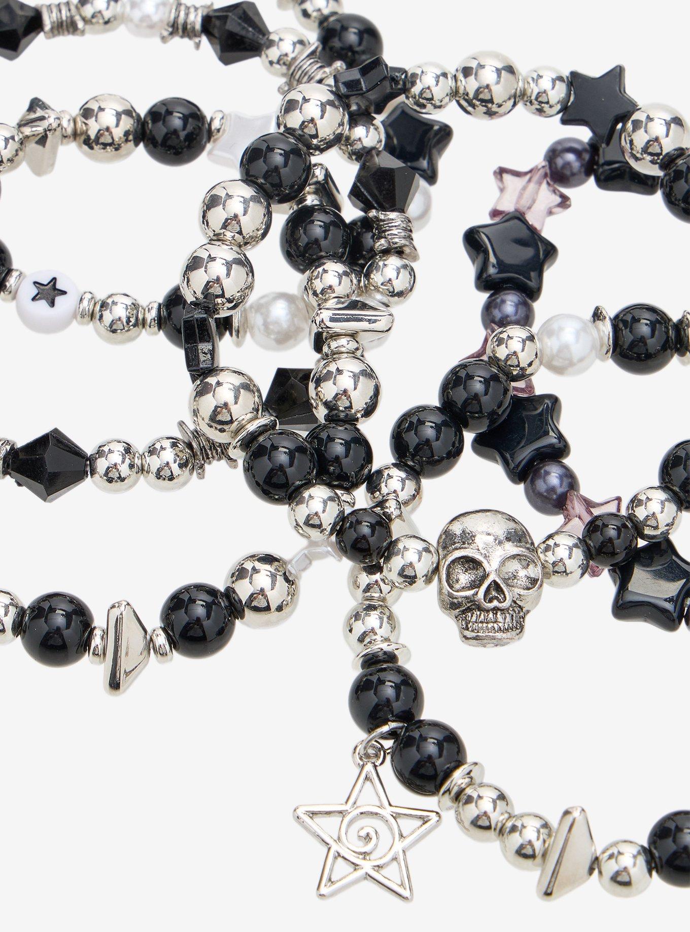 Social Collision Spike Barbed Wire Bead Bracelet Set, , alternate - view 3