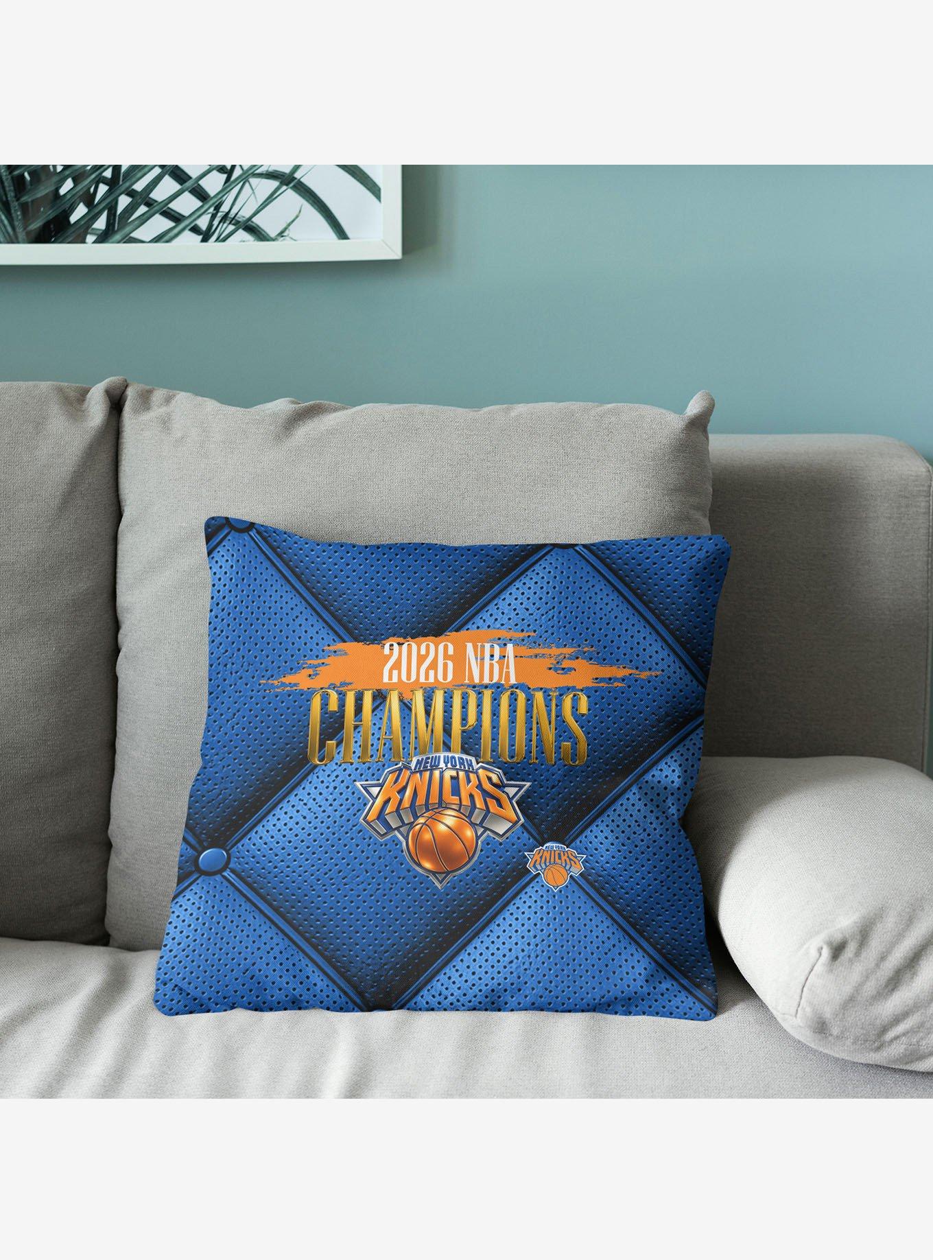 New York Knicks 2026 NBA Champions Imperial Throw Pillow, , alternate - view 3