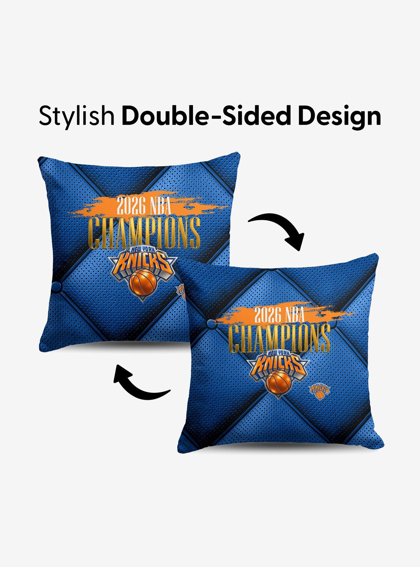 New York Knicks 2026 NBA Champions Imperial Throw Pillow, , alternate - view 4