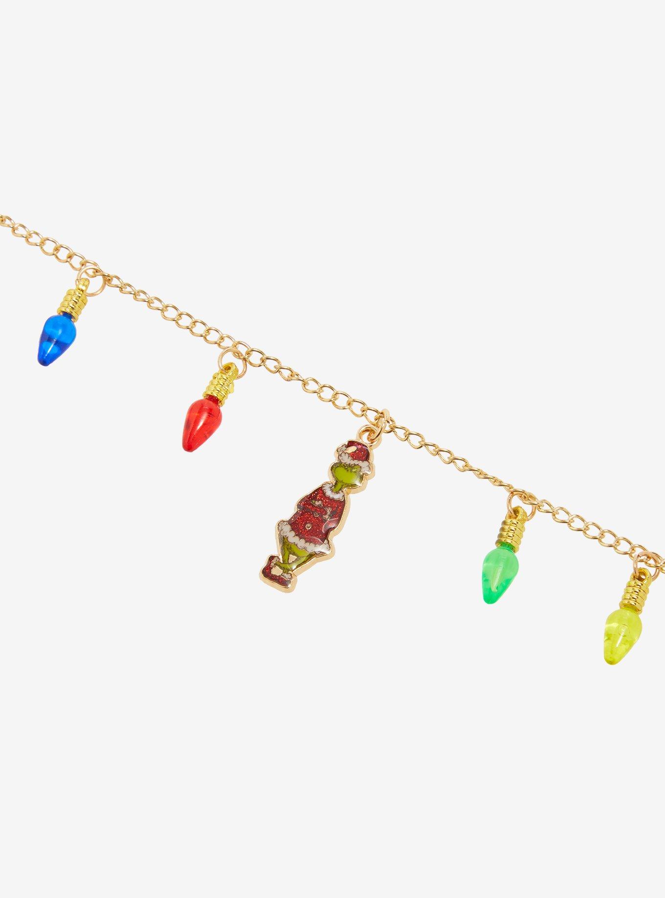 Dr. Seuss How The Grinch Stole Christmas! Holiday Lights Charm Necklace, , alternate - view 3