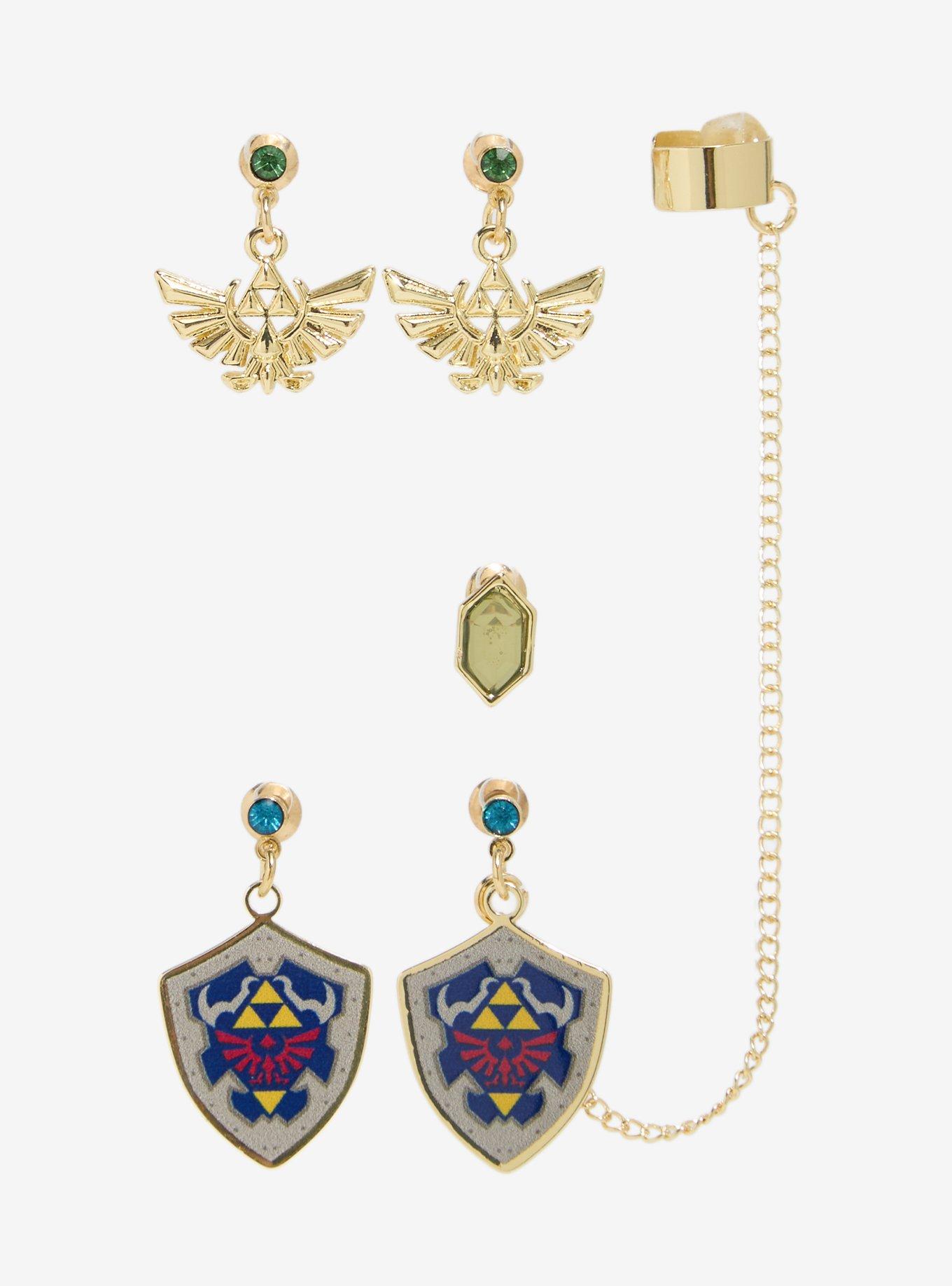 The Legend Of Zelda Stud & Cuff Earring Set, , alternate - view 2