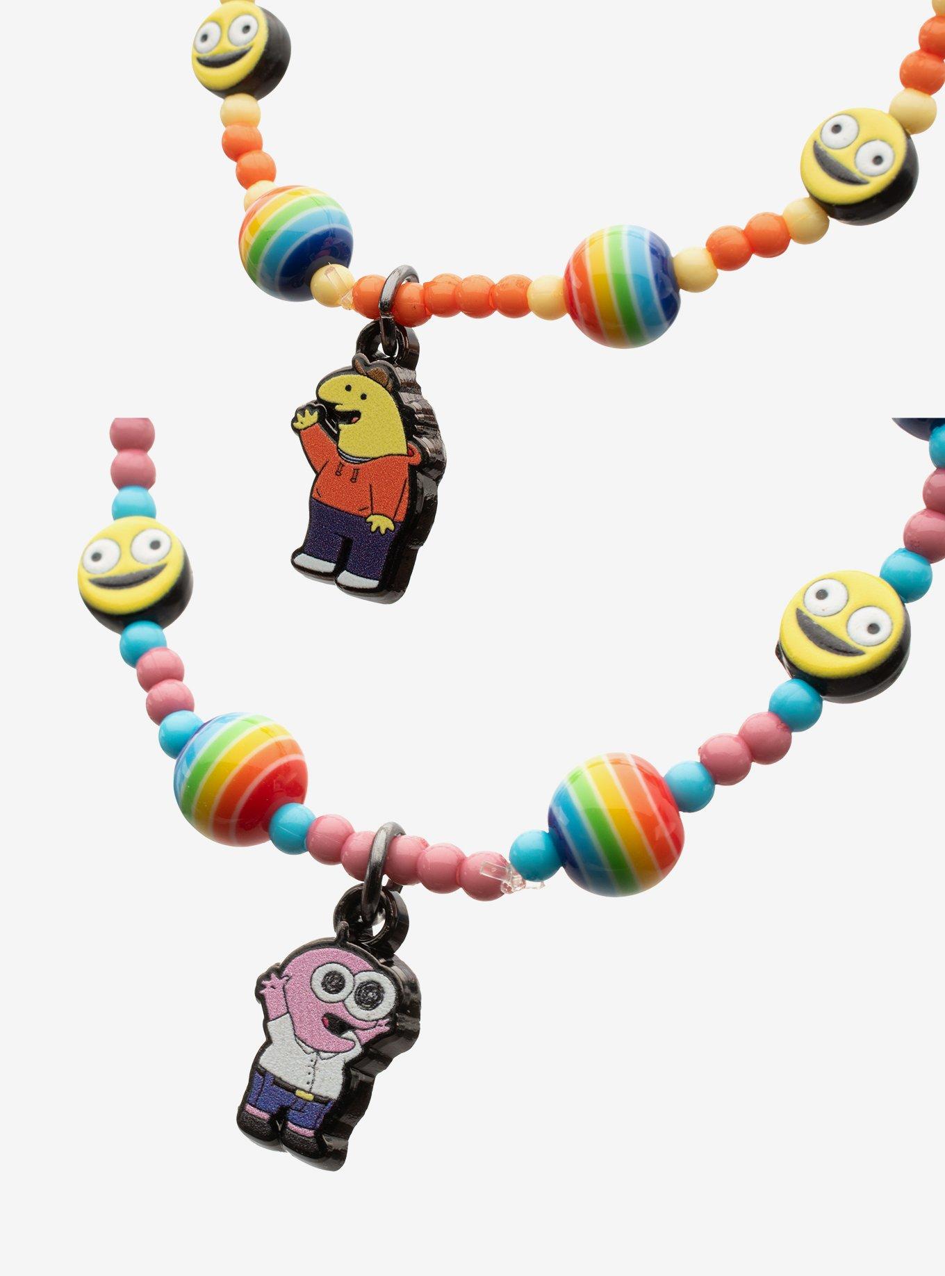 Smiling Friends Charlie & Pim Best Friend Bead Bracelet Set, , alternate - view 3