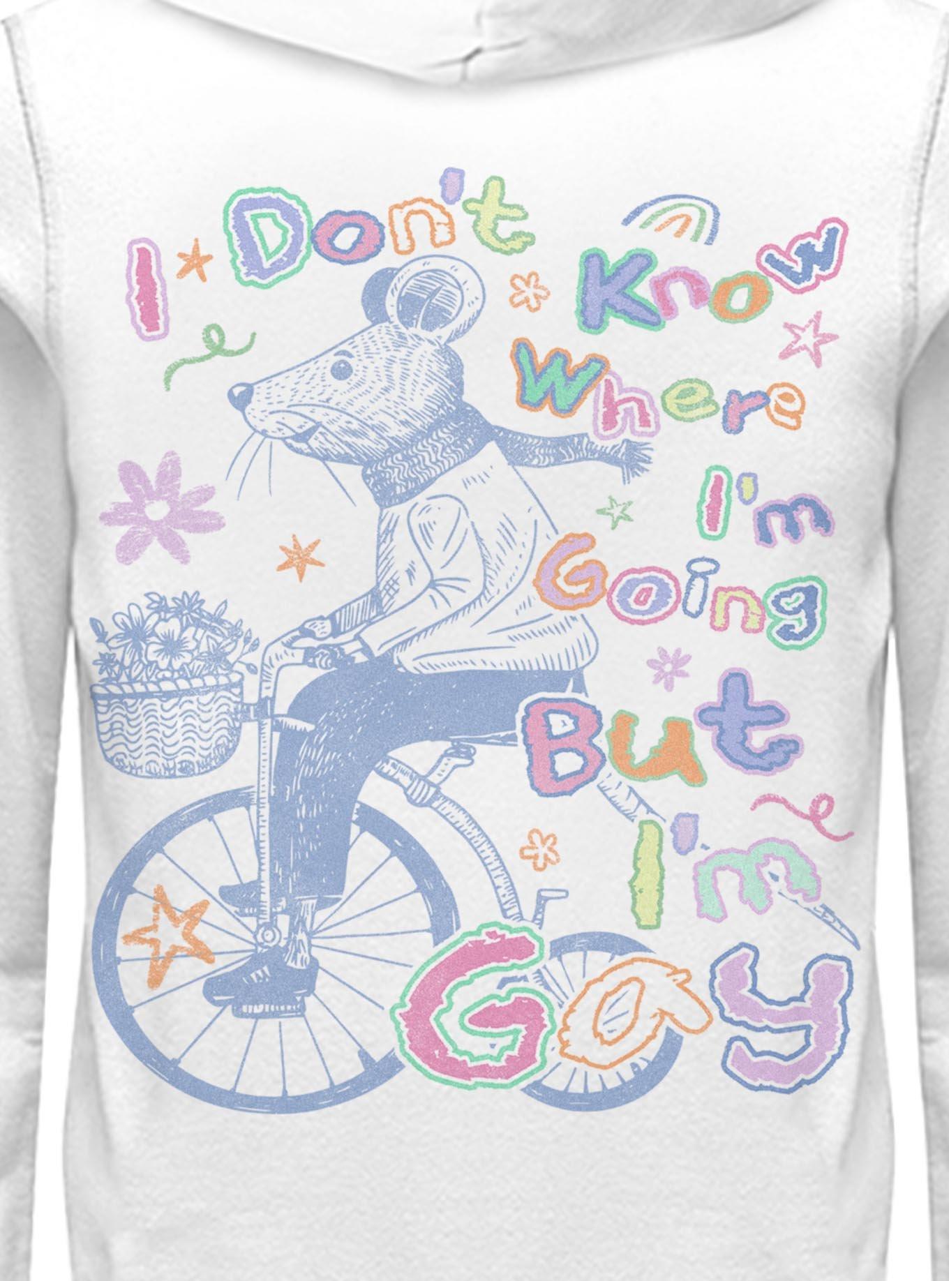 I Don't Know Where I'm Going But I'm Gay Pride Hoodie Hot Topic Exclusive, WHITE, alternate - view 4