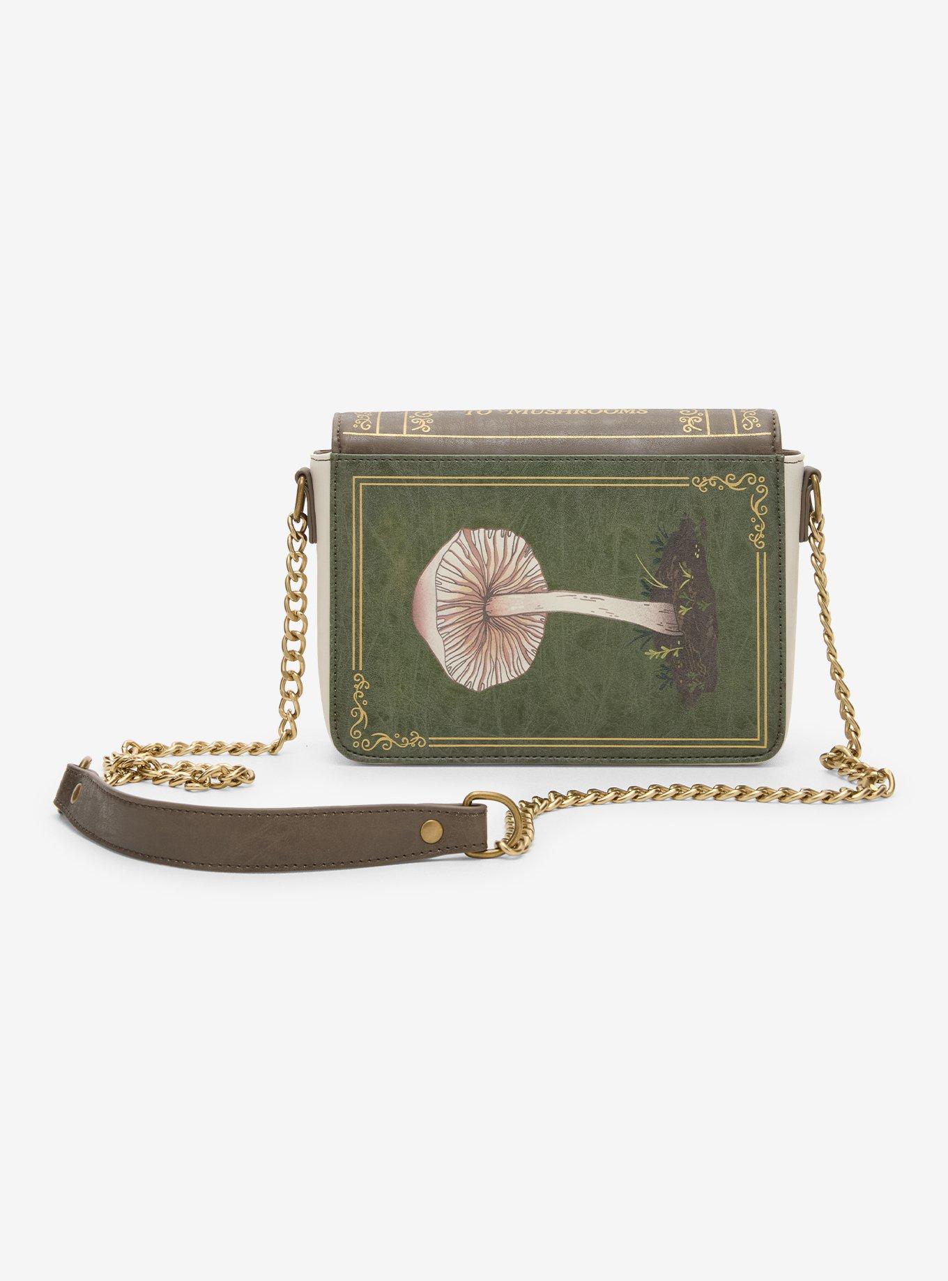 Thorn & Fable Mushroom Guide Book Crossbody Bag, , alternate - view 3