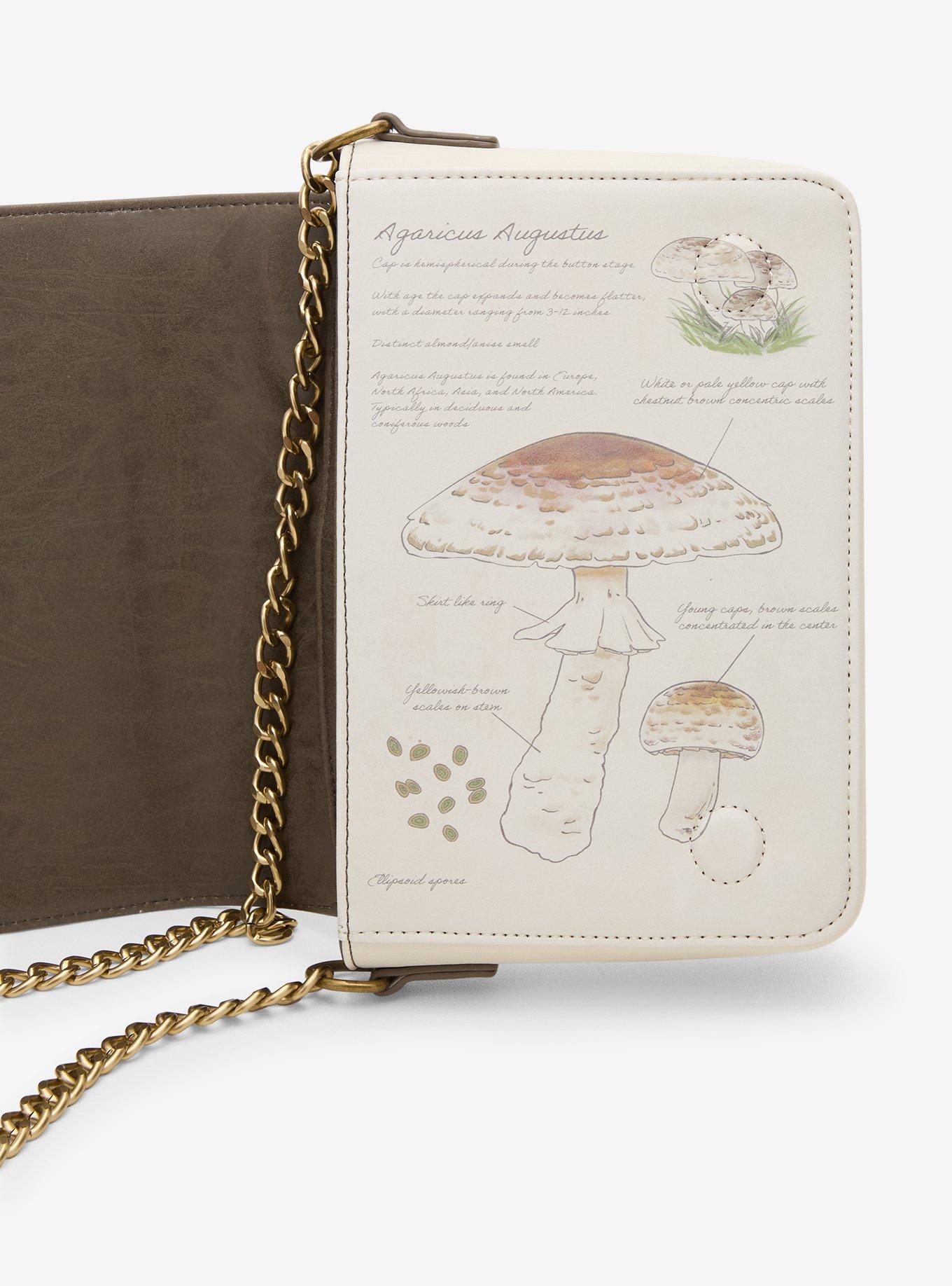 Thorn & Fable Mushroom Guide Book Crossbody Bag, , alternate - view 5