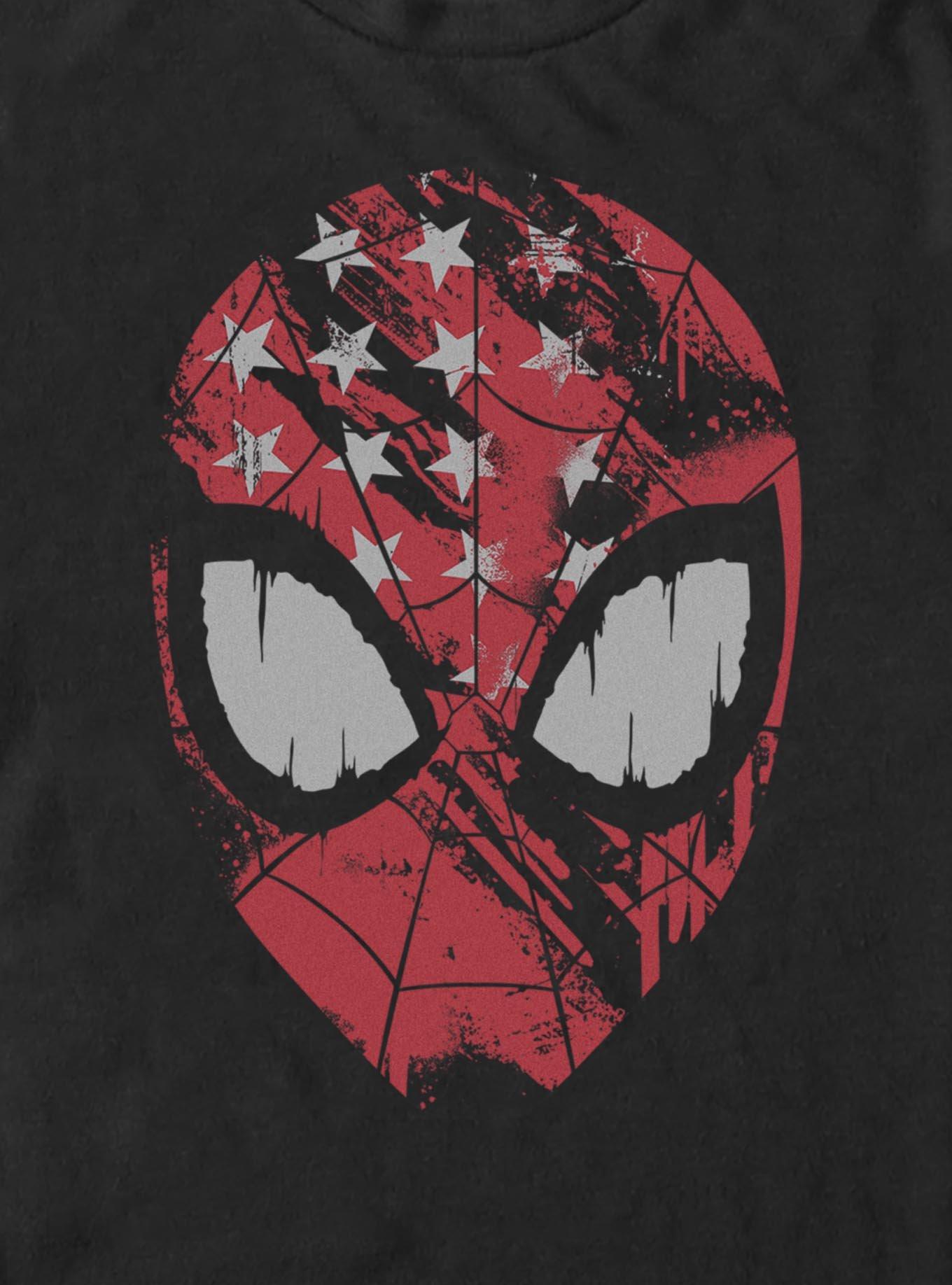 Marvel Spider-Man American Flag Mask T-Shirt, , hi-res