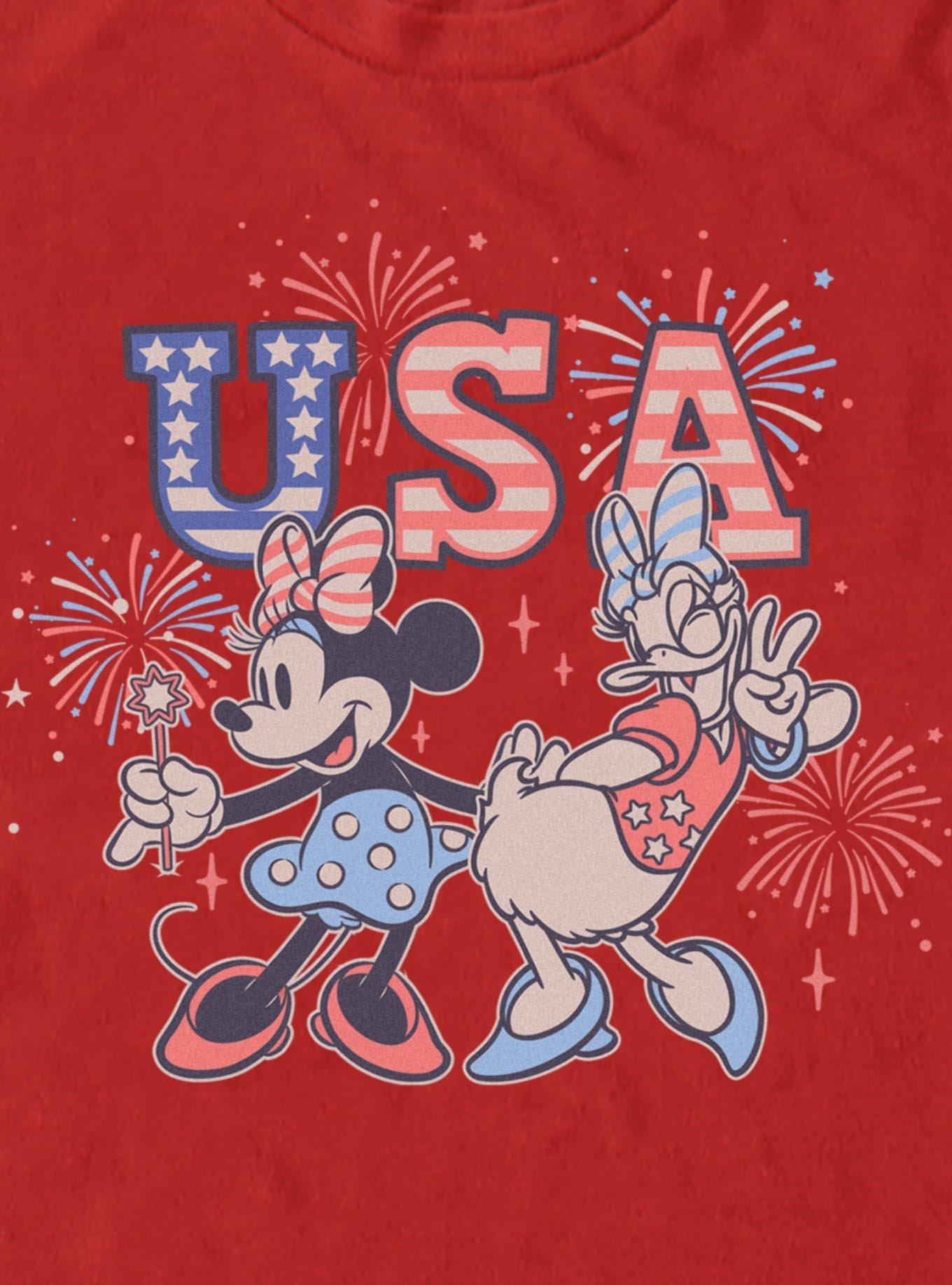 Disney Minnie Mouse & Daisy Duck USA Fireworks Celebration T-Shirt, , hi-res