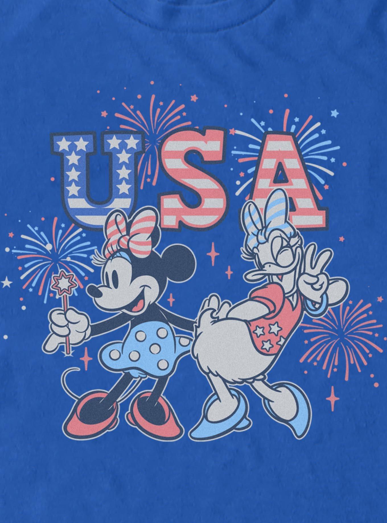 Disney Minnie Mouse & Daisy Duck USA Fireworks Celebration T-Shirt, , hi-res