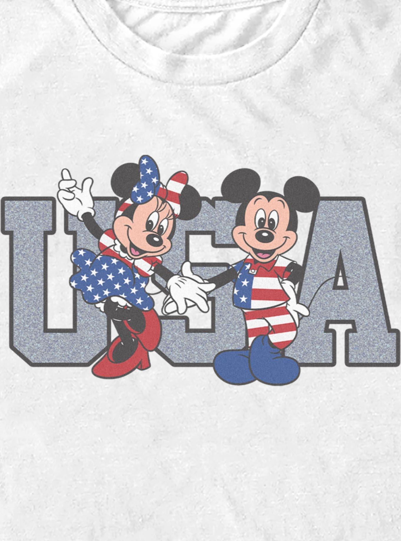 Disney Mickey Mouse & Minnie Mouse USA Patriotic Duo T-Shirt, , hi-res
