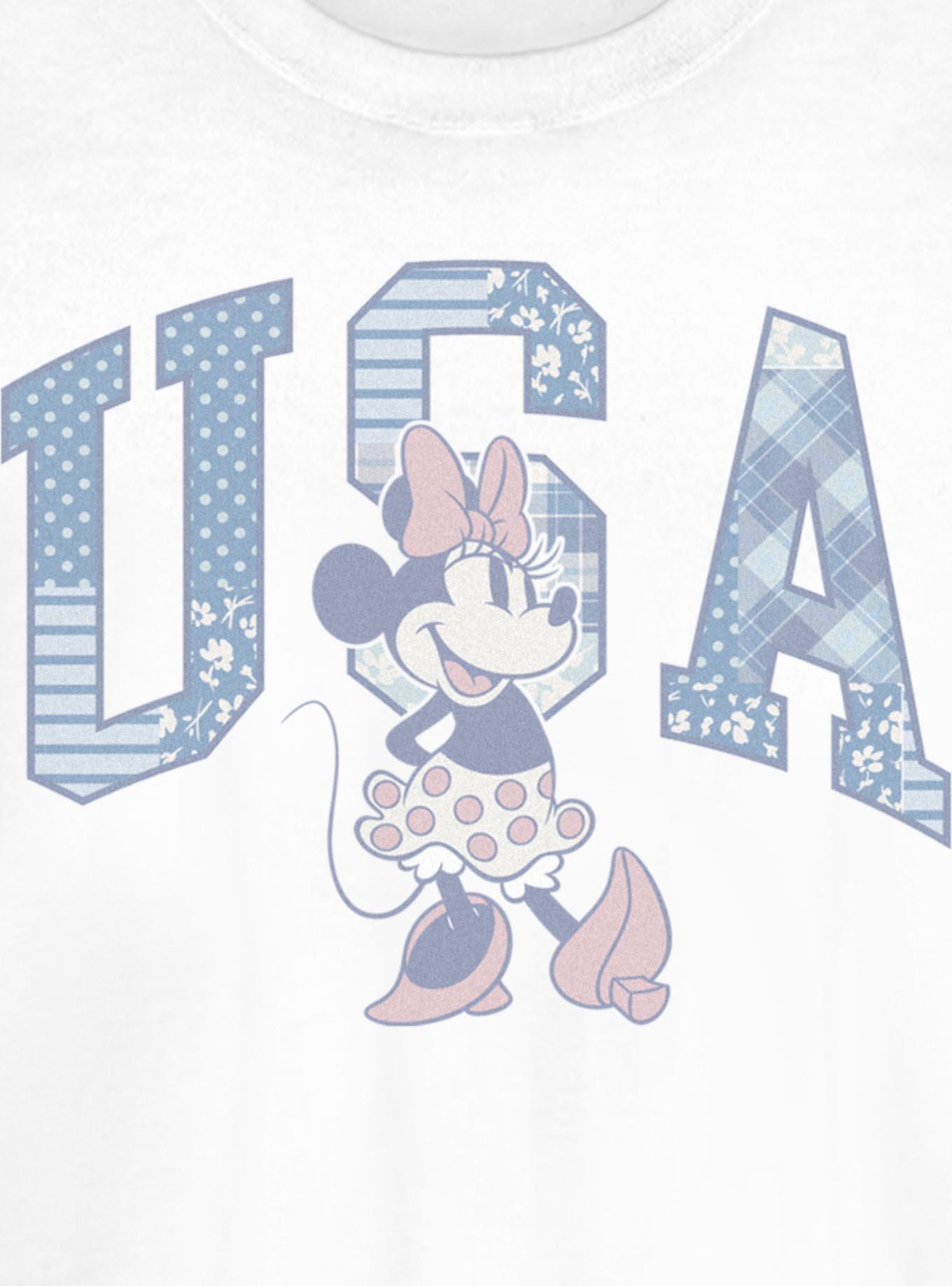 Disney Minnie Mouse USA Patch Girls T-Shirt, , hi-res