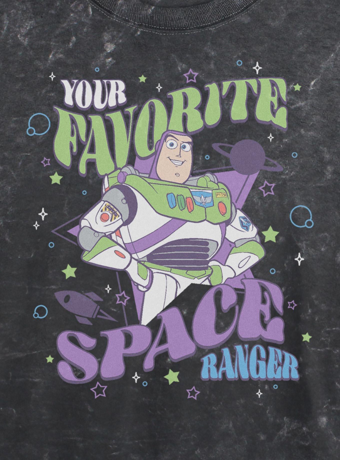 Disney Pixar Toy Story Buzz Your Favorite Space Ranger Girls Mineral Wash Crop T-Shirt, , hi-res