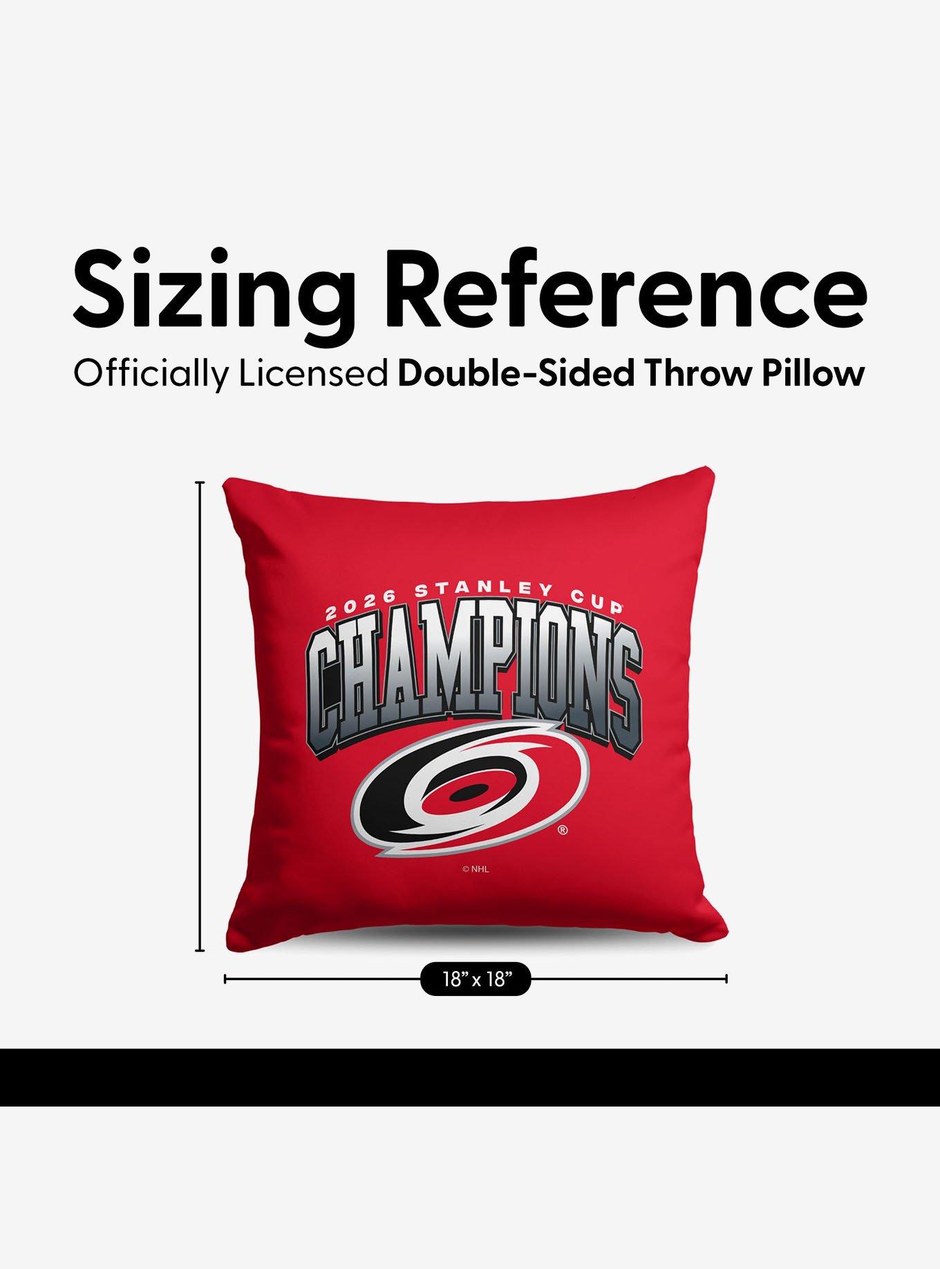 Carolina Hurricanes 2026 Stanley Cup Champions Hardline Throw Pillow, , alternate - view 5