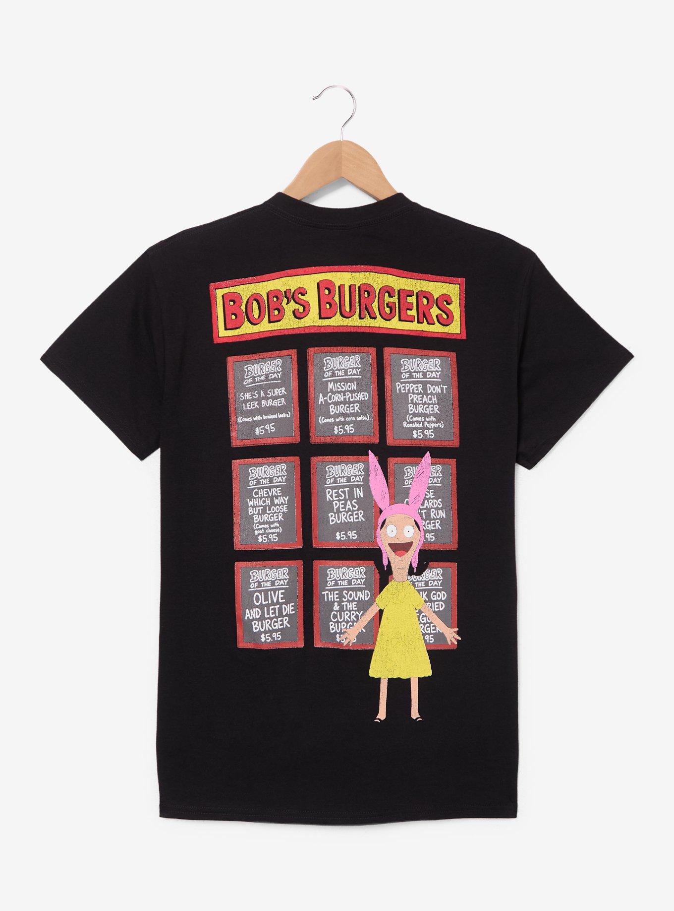 Bob's Burgers The Burger of The Day T-Shirt - BoxLunch Exclusive, BLACK, alternate - view 2
