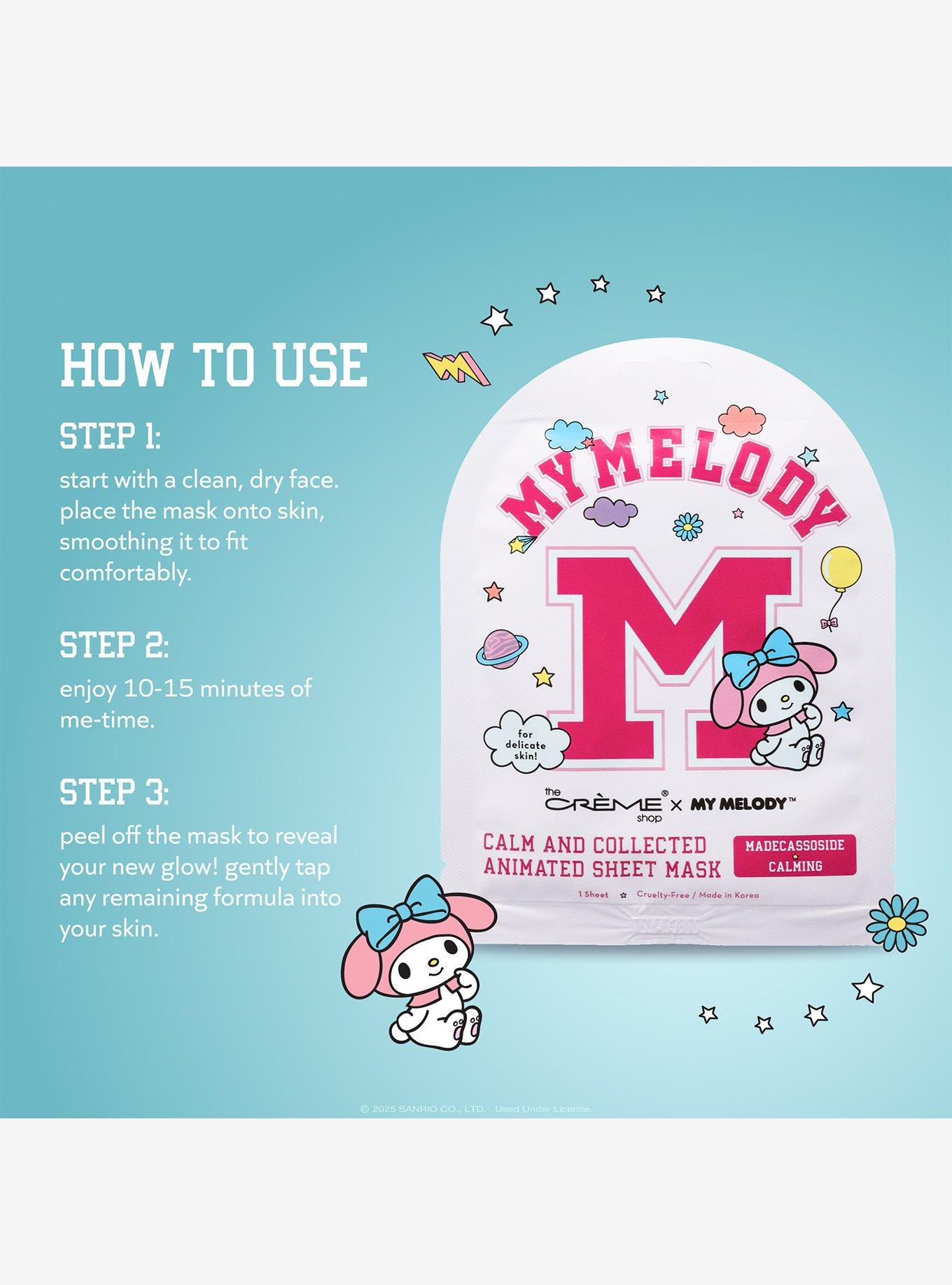 The Cr&egrave;me Shop Sanrio My Melody Varsity Sheet Mask, , alternate - view 3