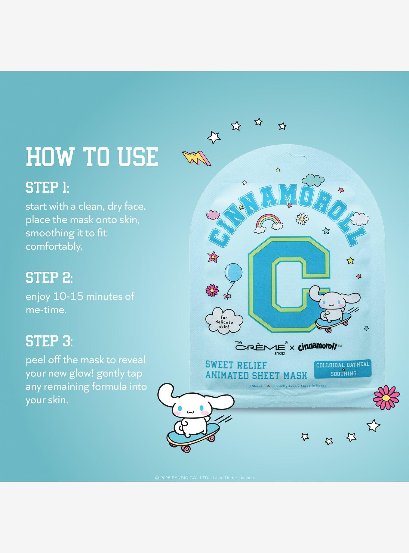 The Cr&egrave;me Shop Sanrio Cinnamoroll Varsity Sheet Mask, , alternate - view 3