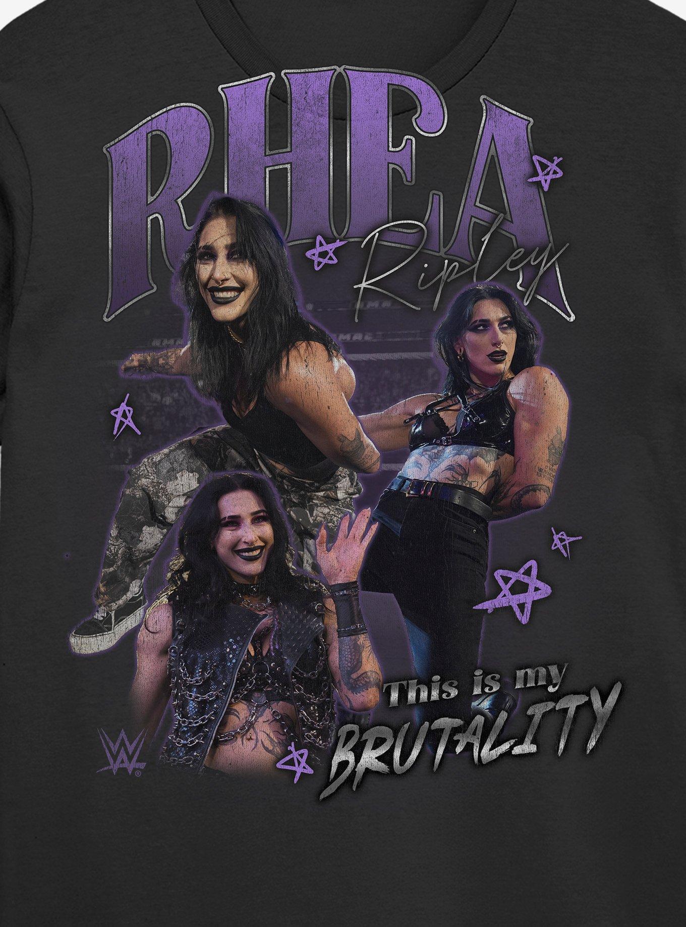 WWE Rhea Ripley This Is My Brutality Collage T-Shirt, , hi-res