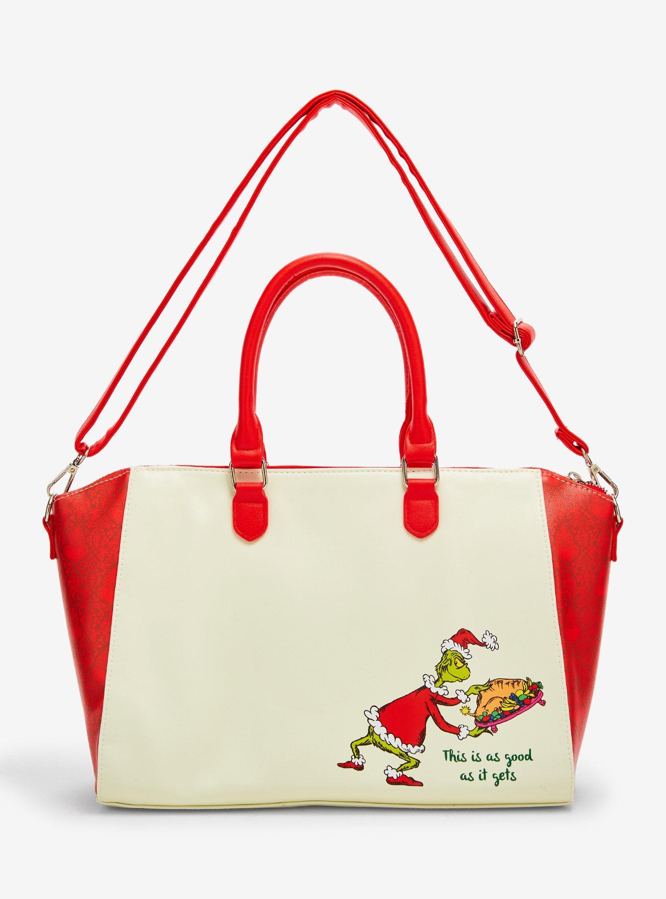 Loungefly Dr. Seuss How The Grinch Stole Christmas! Trio Tree Satchel Bag, , alternate - view 3