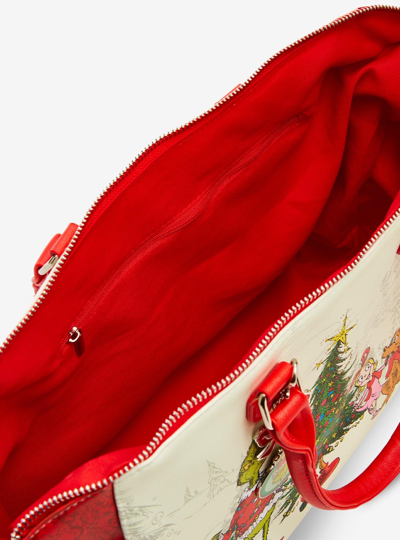 Loungefly Dr. Seuss How The Grinch Stole Christmas! Trio Tree Satchel Bag, , alternate - view 4