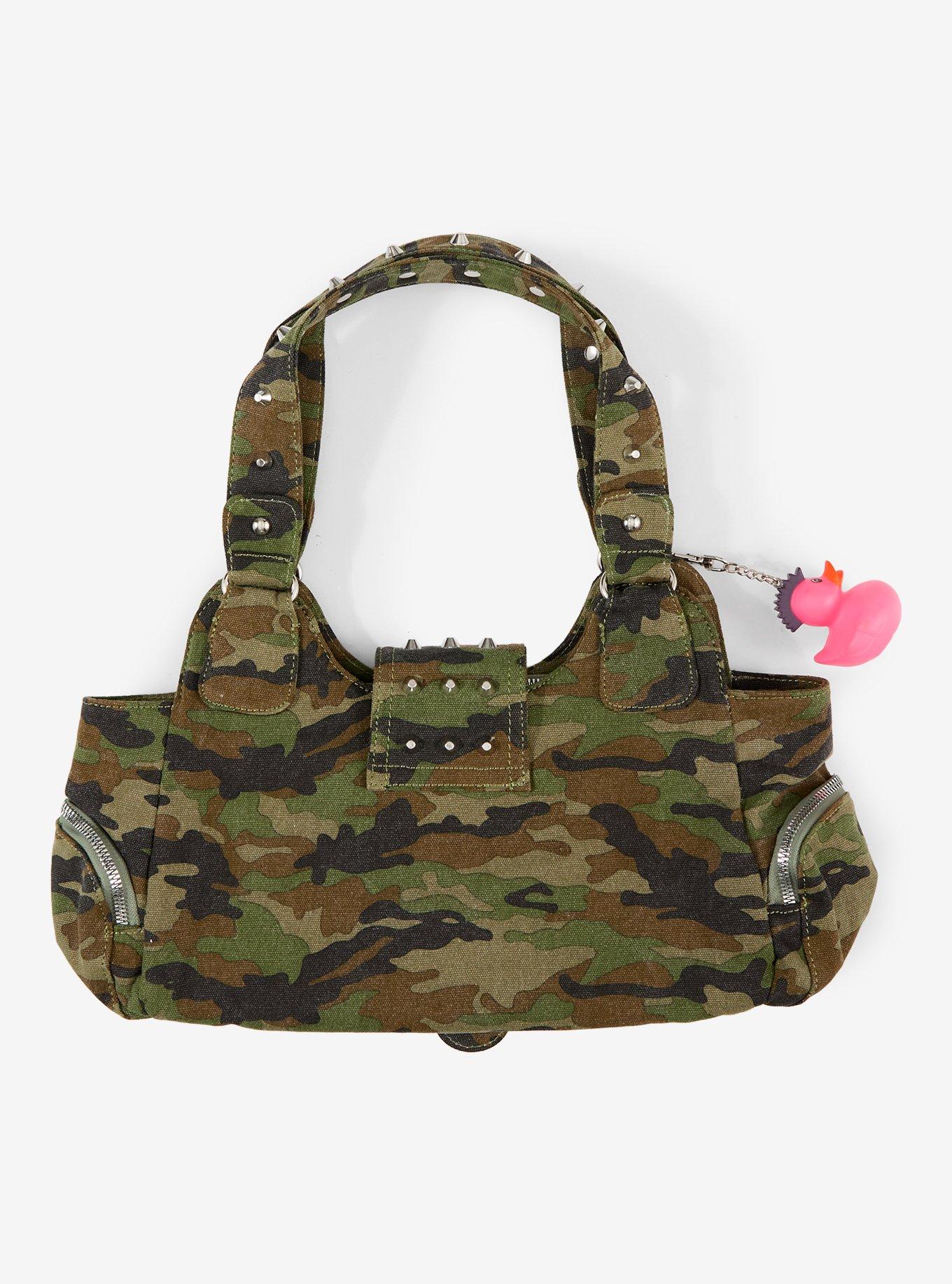 Social Collision Camouflage Punk Duck Shoulder Bag, , alternate - view 3
