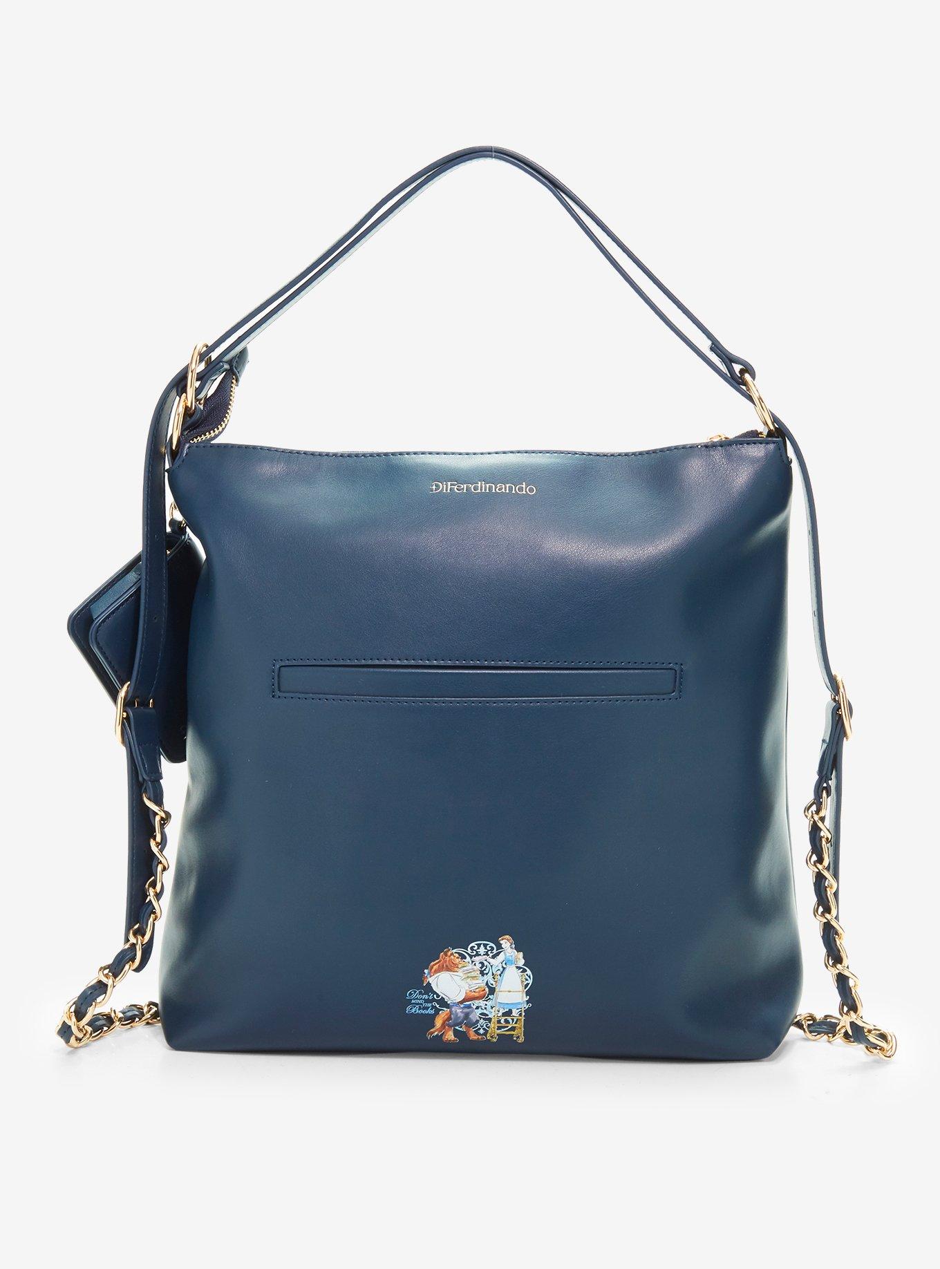 Danielle DiFerdinando Disney Beauty and the Beast Lace-Up Convertible Backpack with Coin Bag - BoxLunch Exclusive, , alternate - view 3