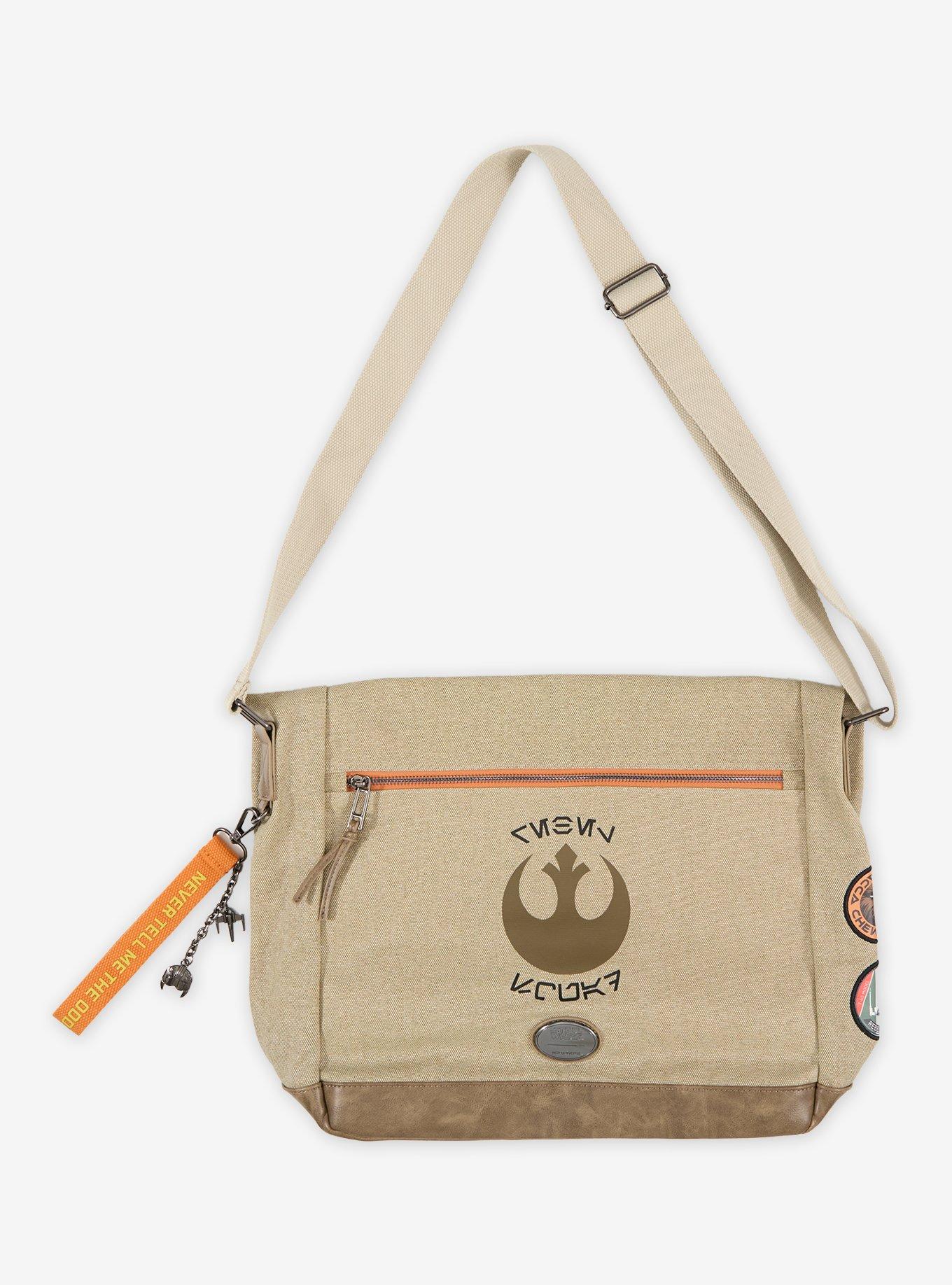 Star Wars Canvas Embroidered Patches Crossbody Bag - BoxLunch Exclusive, , alternate - view 3
