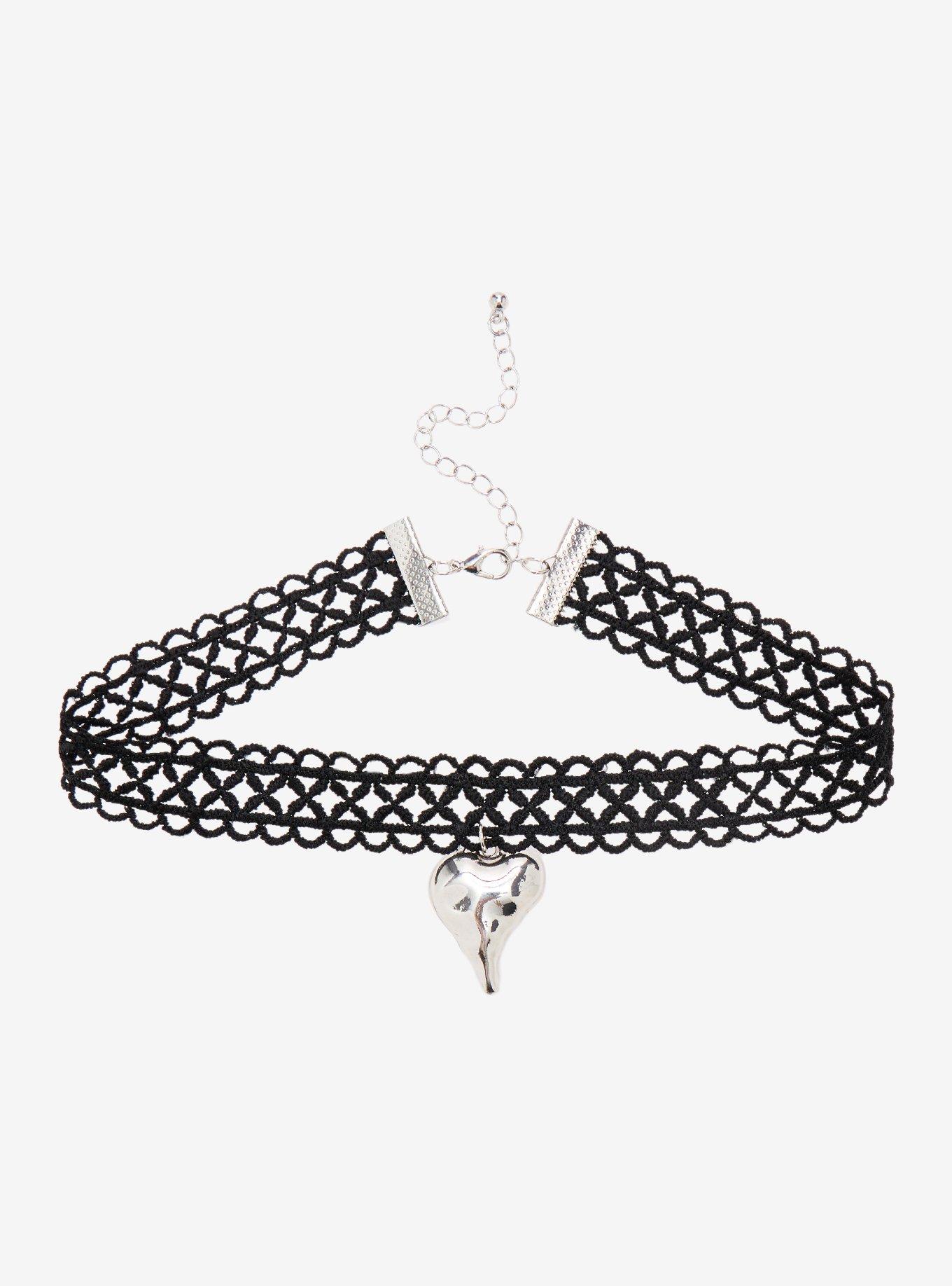 Cosmic Aura Molten Bubble Heart Choker, , alternate - view 2