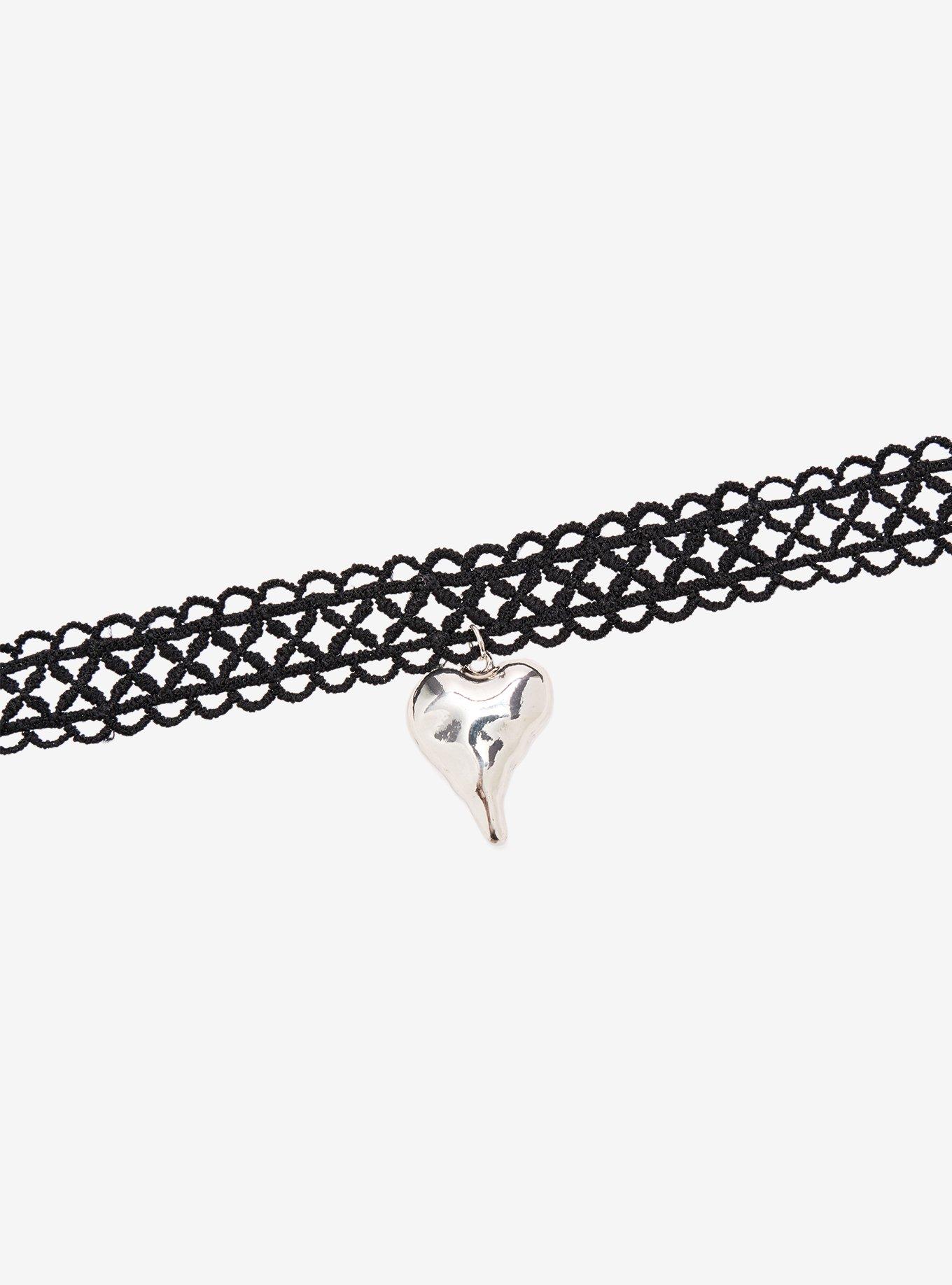 Cosmic Aura Molten Bubble Heart Choker, , alternate - view 3