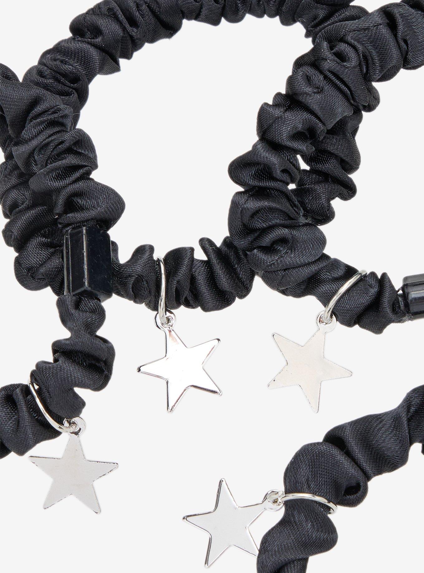 Blackheart Star Charm Hair Scrunchie Set, , alternate - view 3