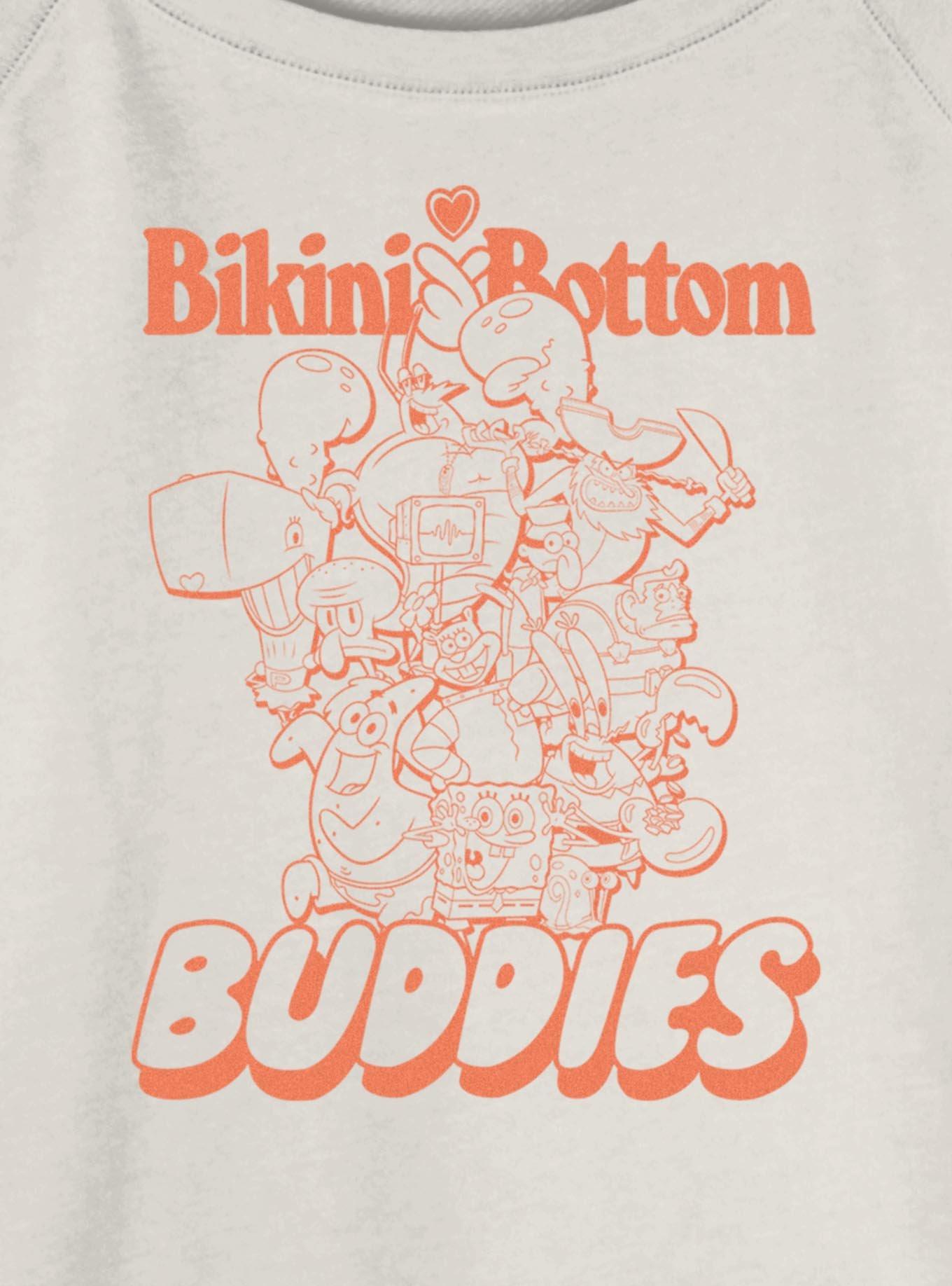 Spongebob Squarepants Bikini Bottom Buddies Girls Slouchy Sweatshirt, , hi-res