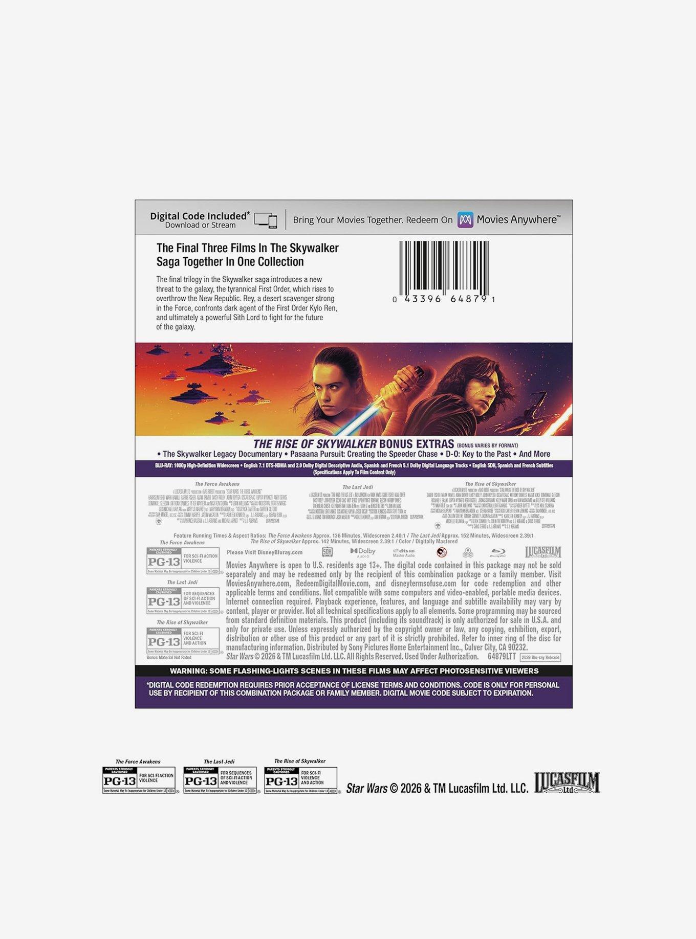 Star Wars: Sequel Trilogy Blu-Ray, , hi-res