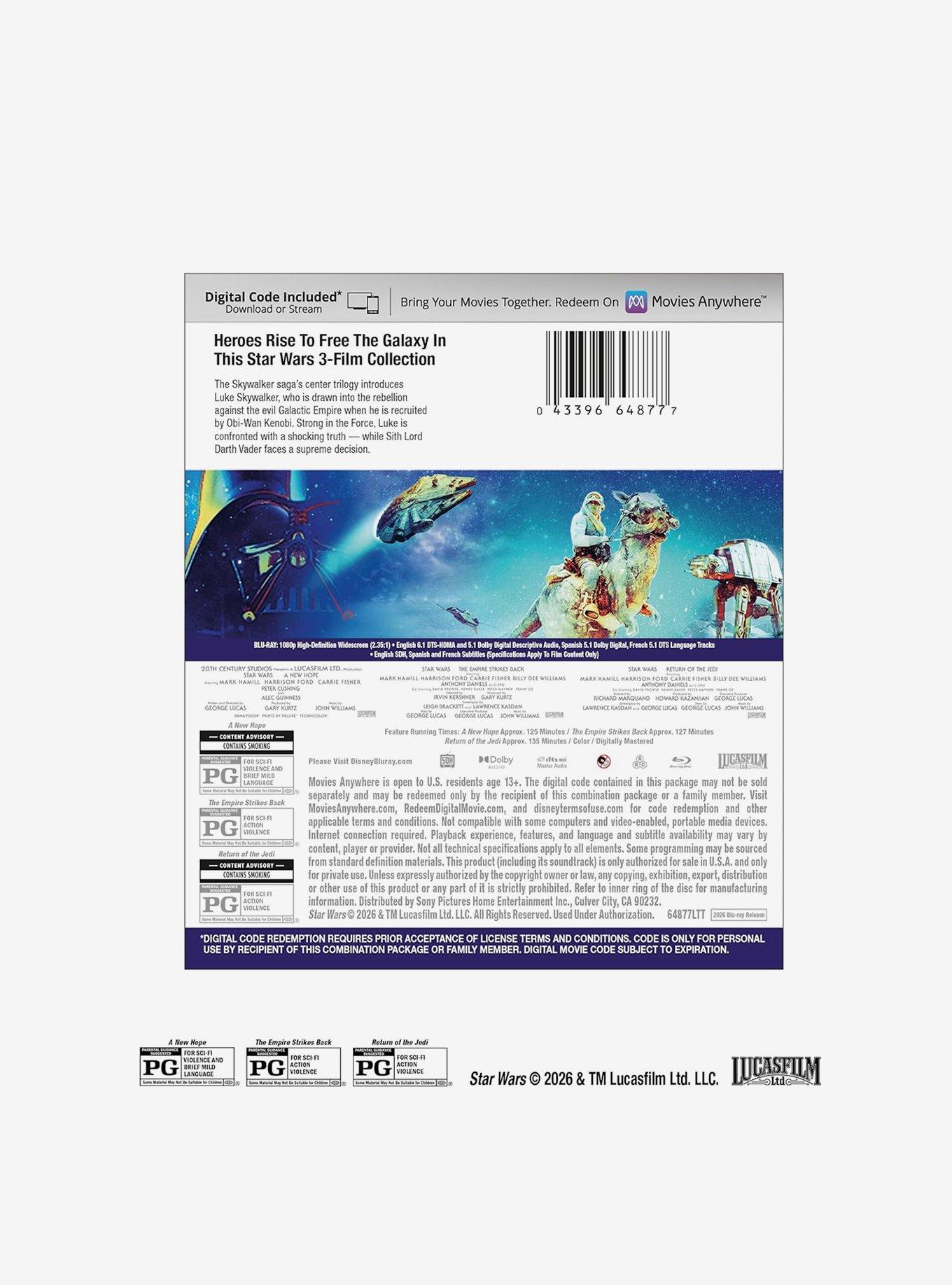 Star Wars: Original Trilogy Blu-Ray, , hi-res