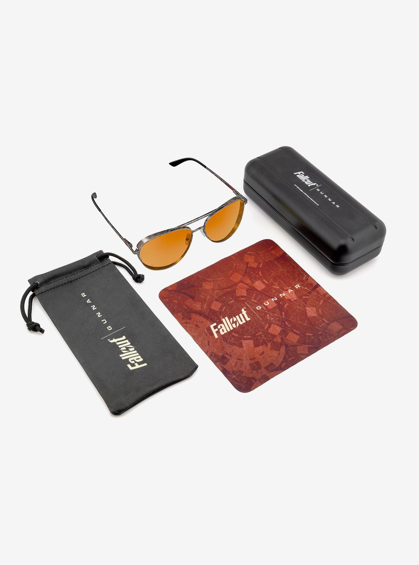 GUNNAR x Fallout Brotherhood of Steel Amber Max Tint Blue Light Glasses, , alternate - view 3