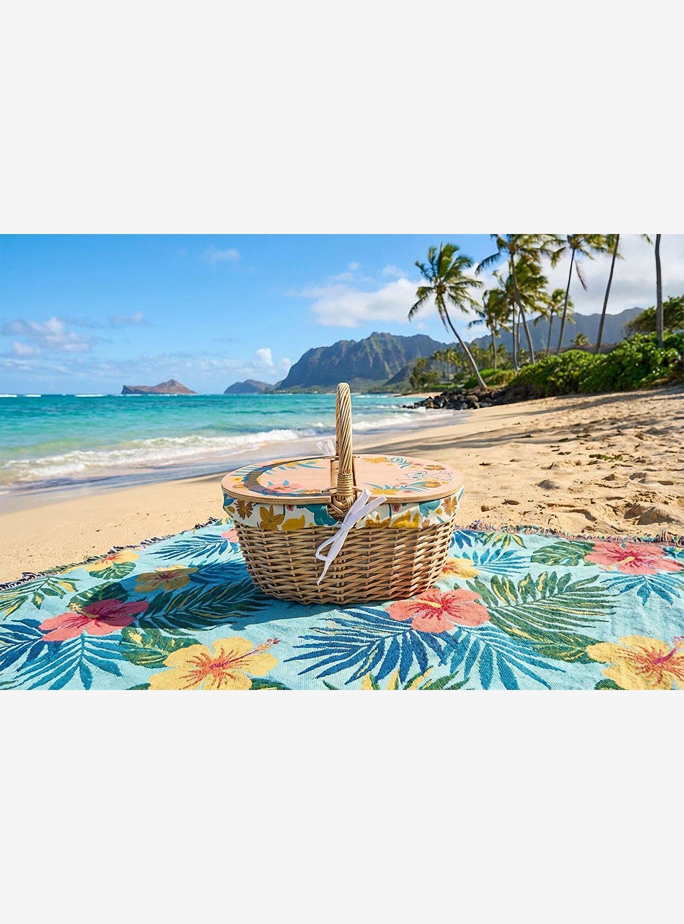 Disney Lilo & Stitch Floral Pattern Country Picnic Basket, , alternate - view 5
