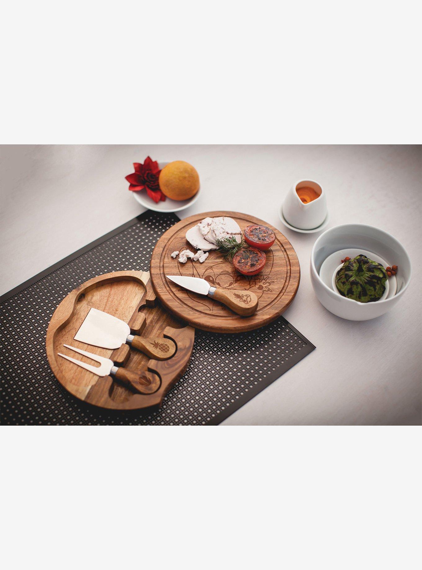 Disney Lilo & Stitch Hands Raised Acacia Brie Cheese Cutting Board & Tools Set, , alternate - view 5