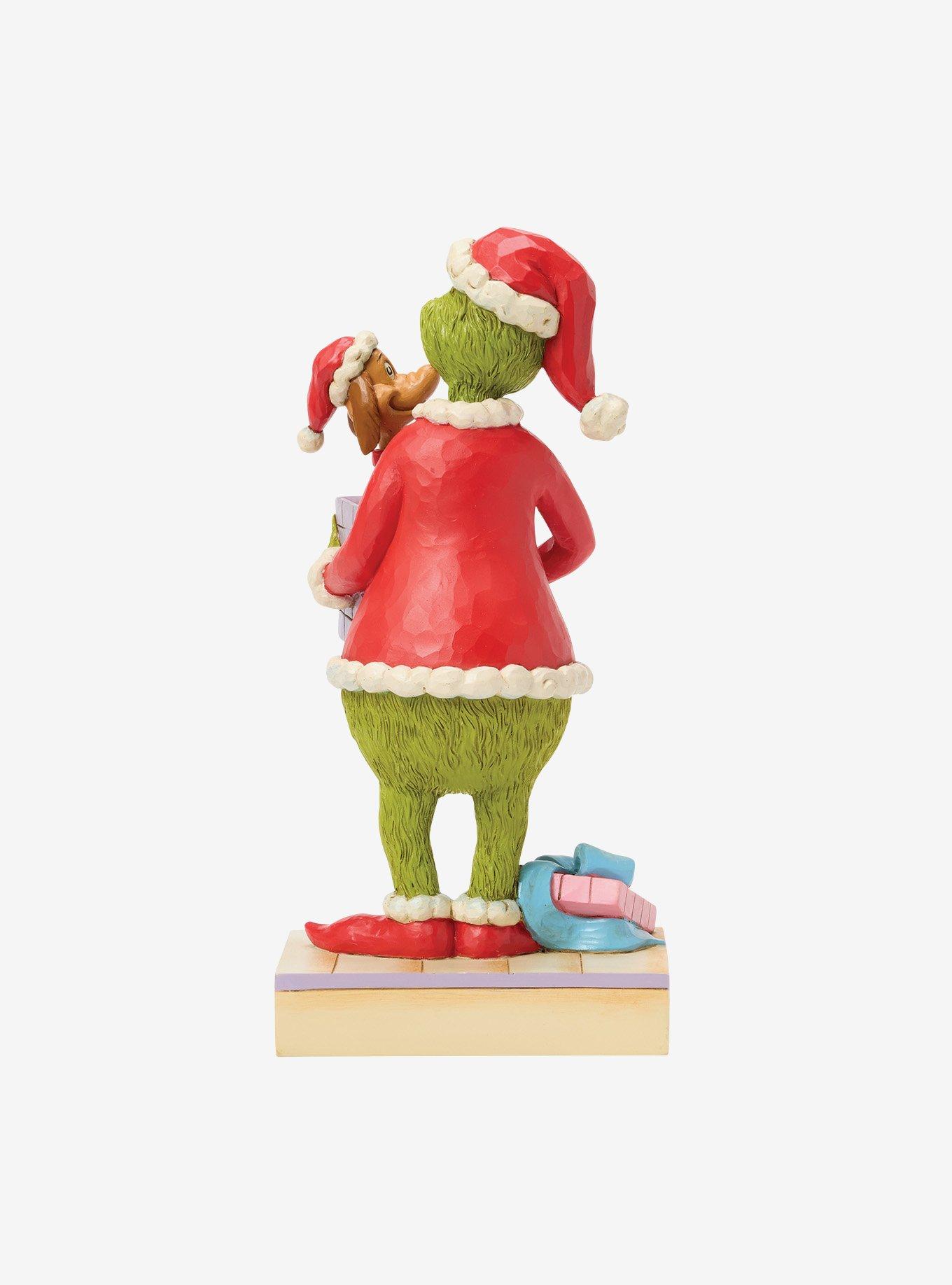 Jim Shore Grinch Holding Gift Figurine, , hi-res