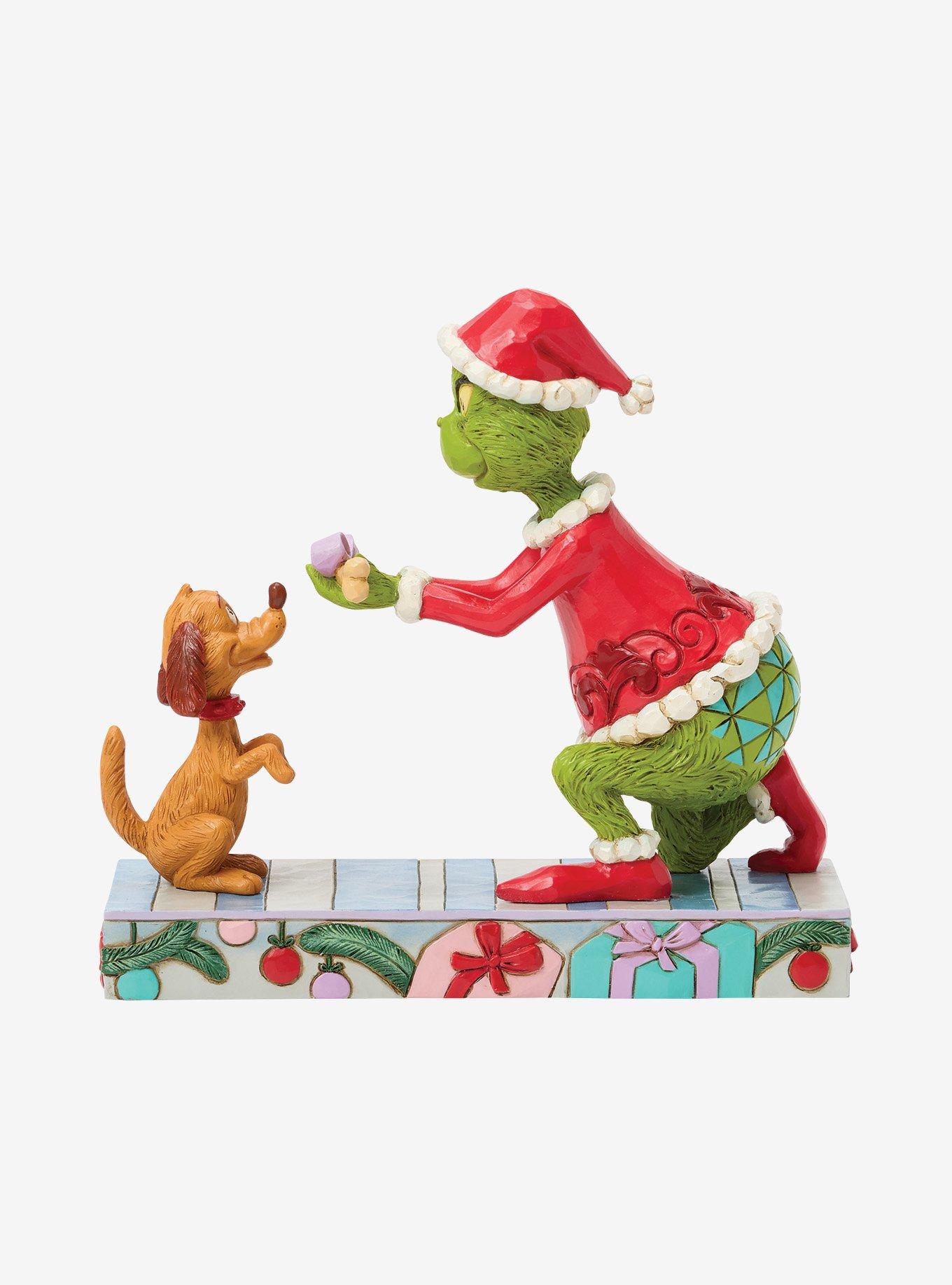 Jim Shore Grinch Giving Max A Treat Figurine, , hi-res