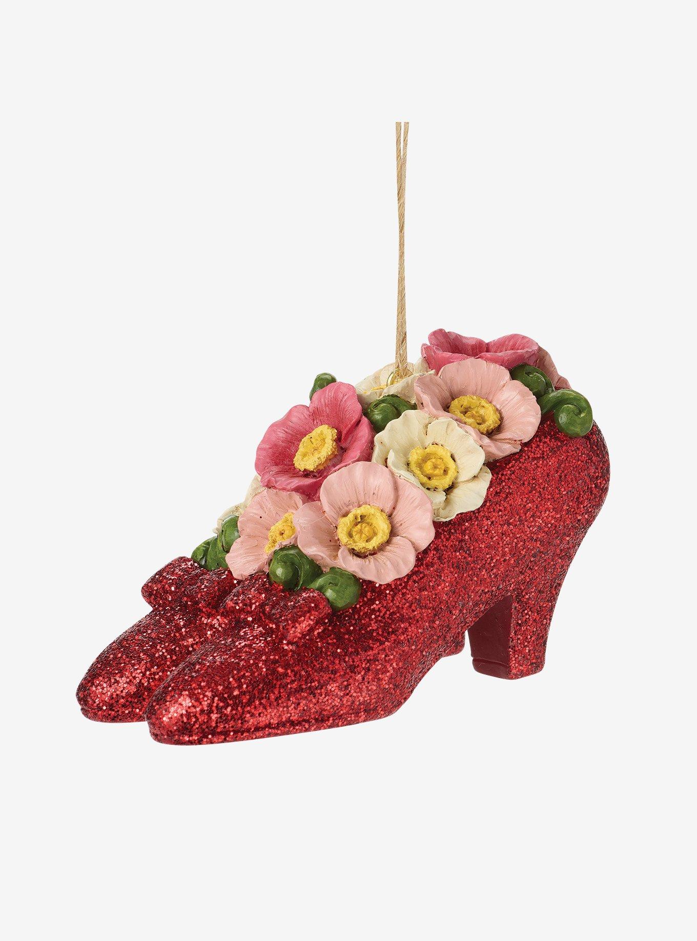 Jim Shore Wizard Of Oz Ruby Slippers With Poppi Hanging Ornament, , hi-res
