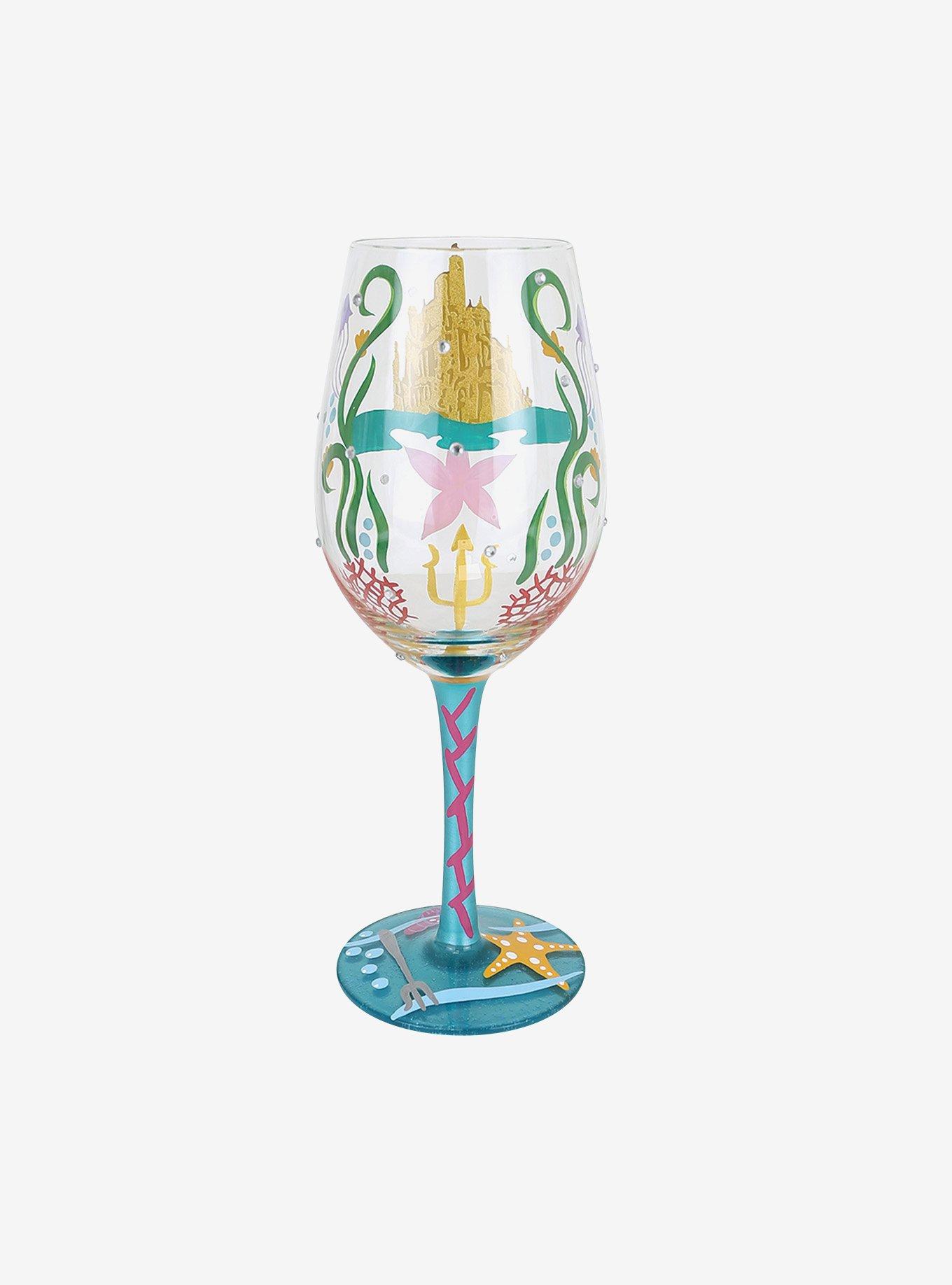Lolita Designs Disney The Little Mermaid Ride Your Own Wave Glass, , hi-res
