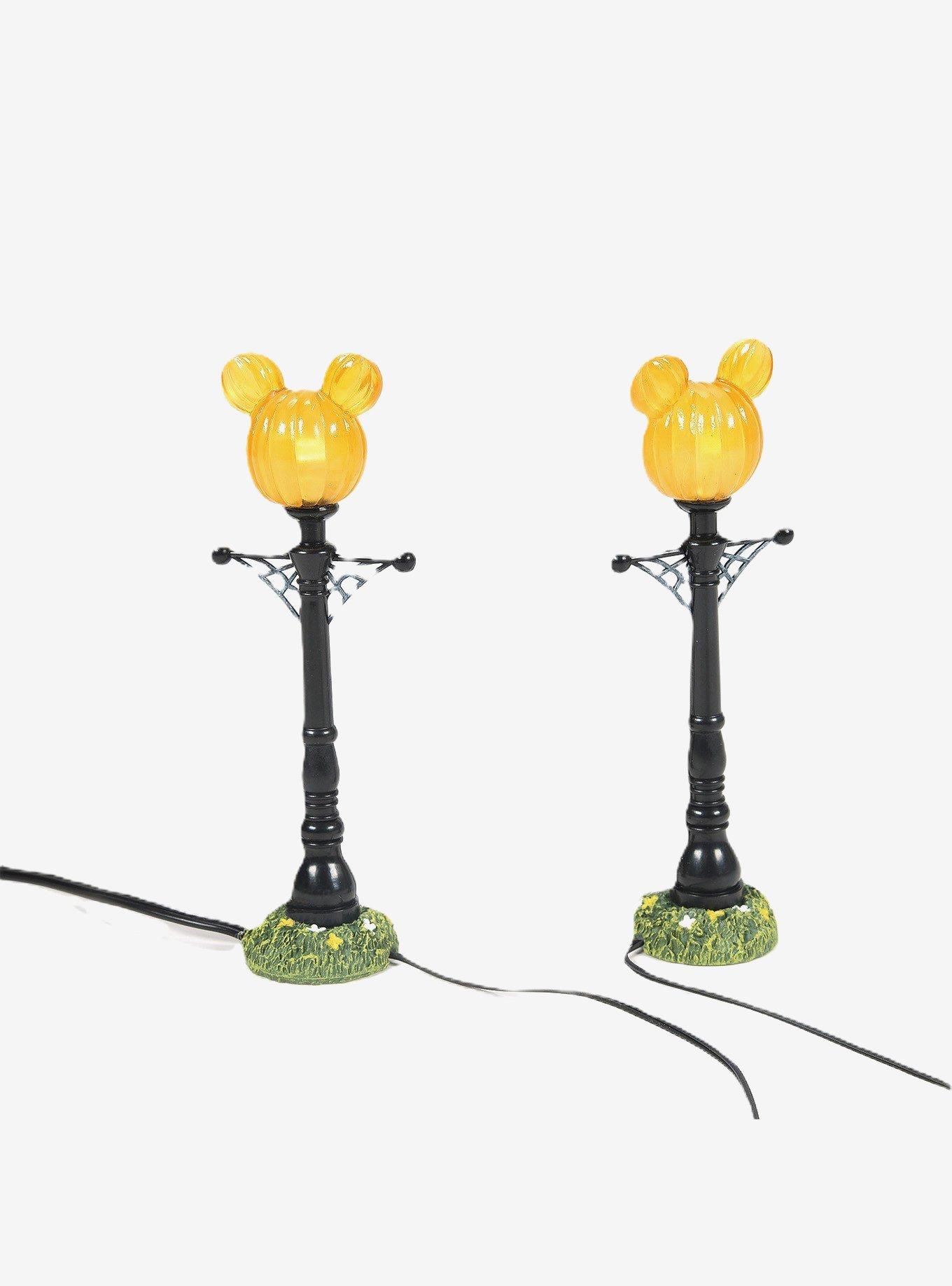 Department 56 Disney Village Mickey's  Pumpkintown Street Lamps Figurine, , hi-res