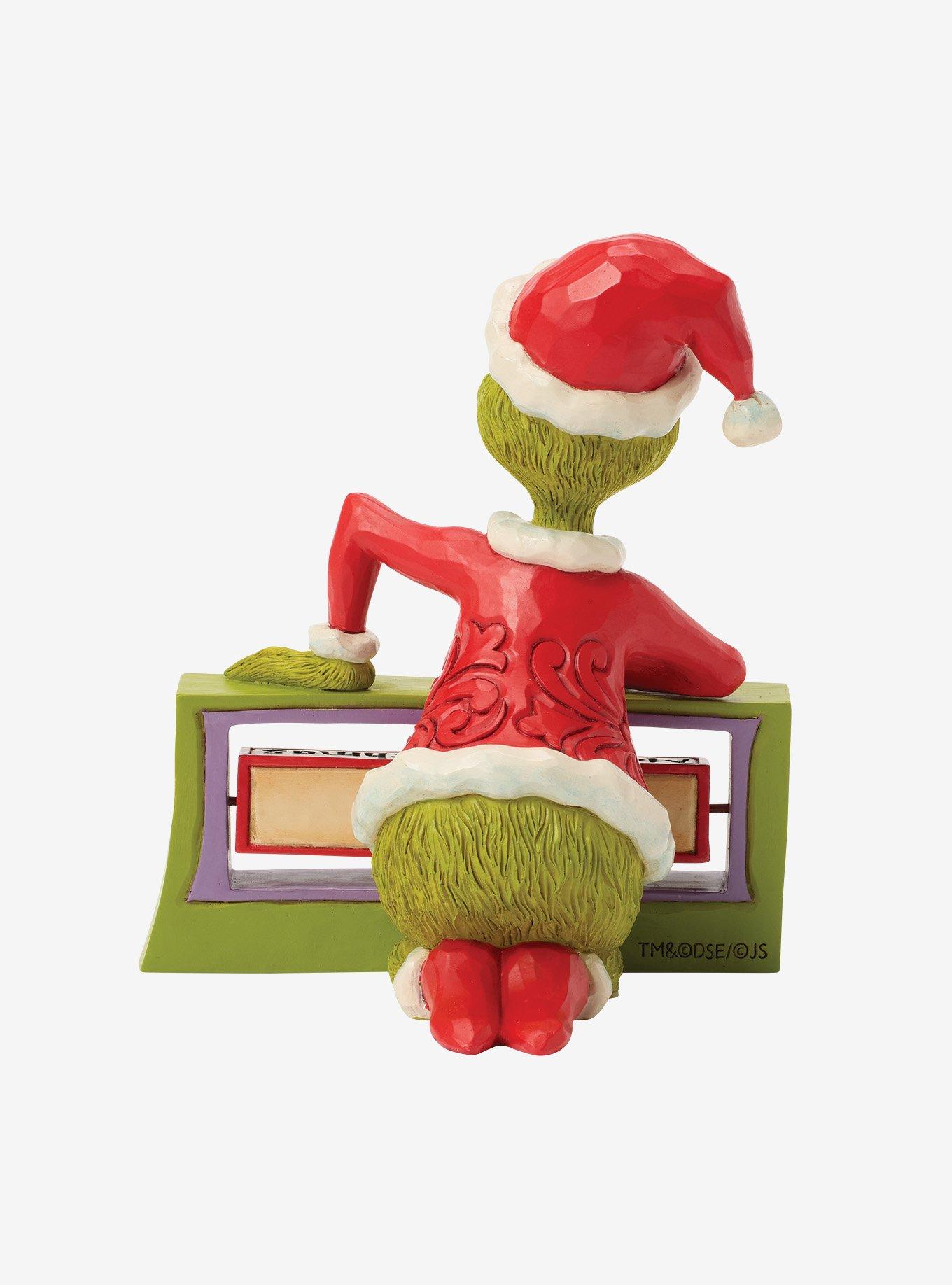 Jim Shore Grinch With Rotating Sign Figurine