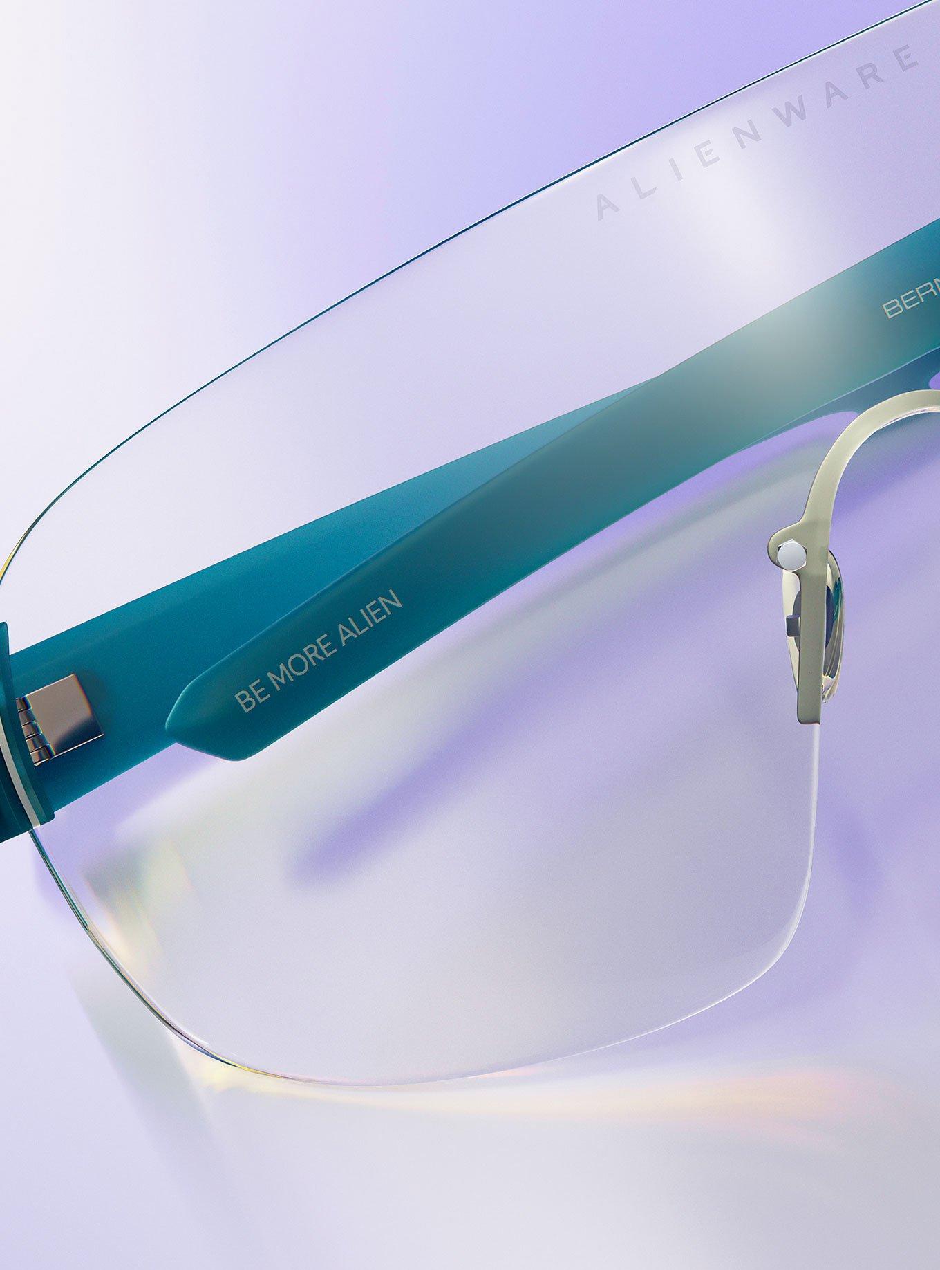 GUNNAR x Alienware Bermuda Triangle Clear Tint Blue Light Glasses, , alternate - view 5