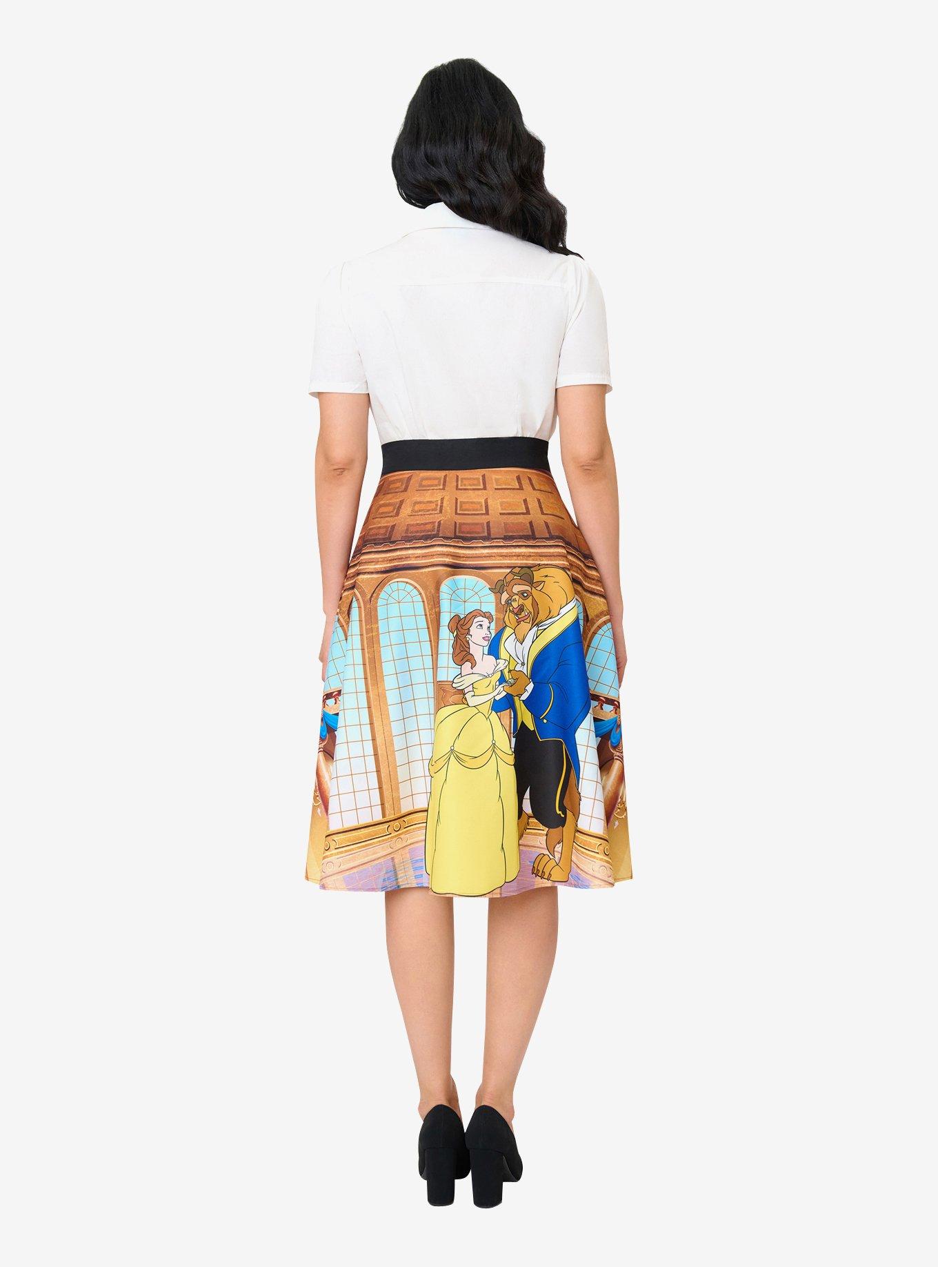 Disney Beauty and the Beast Collection by Unique Vintage Ballroom Vivian Swing Skirt, , hi-res