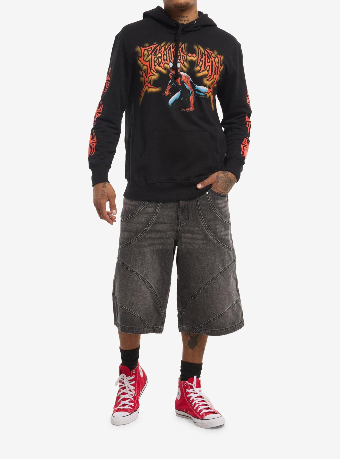 Marvel Spider-Man Spiders Hoodie, BLACK, alternate - view 3