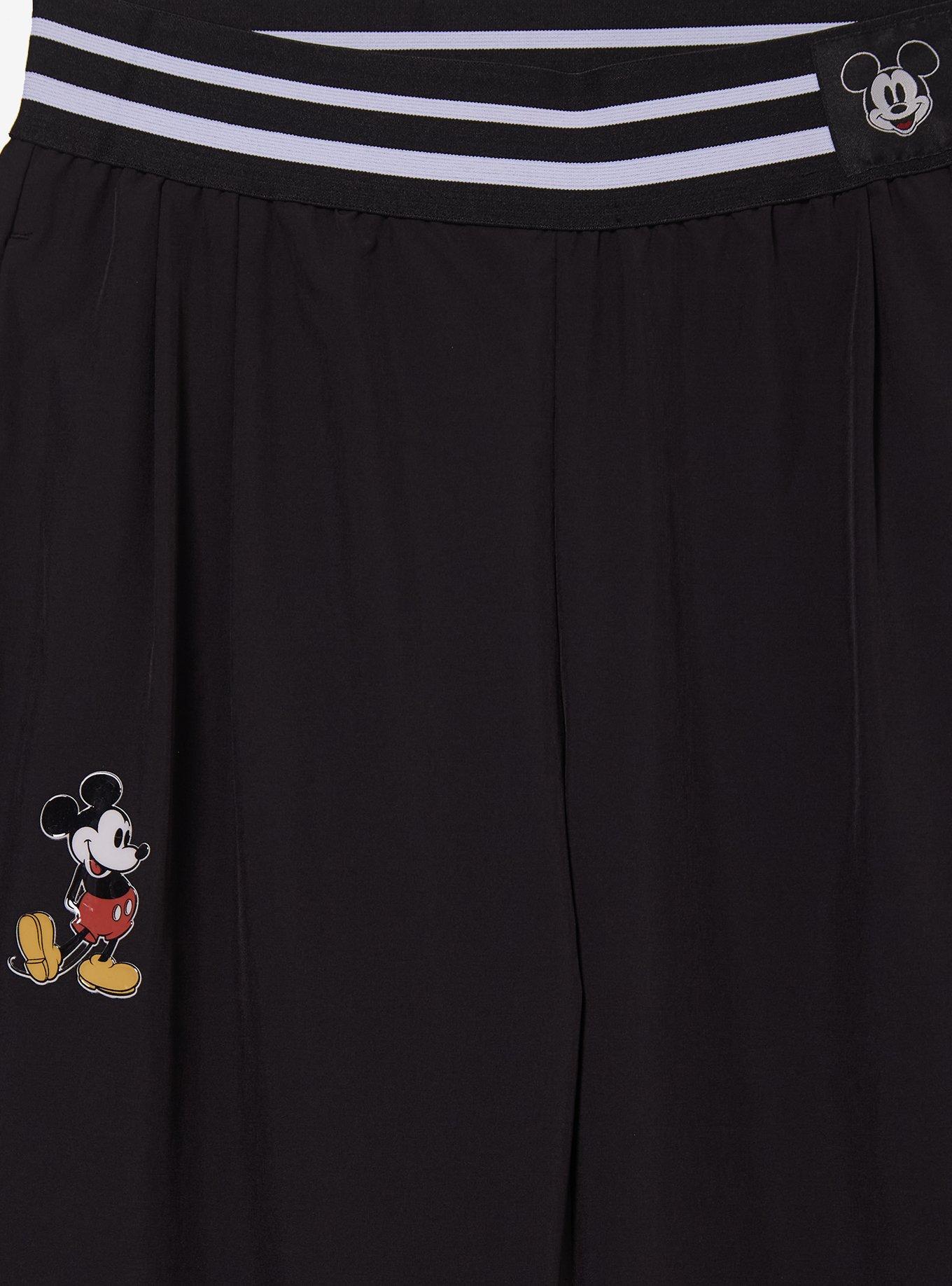 Disney Mickey Mouse Black Women's Athletic Pants &mdash; BoxLunch Exclusive, RED, alternate - view 2