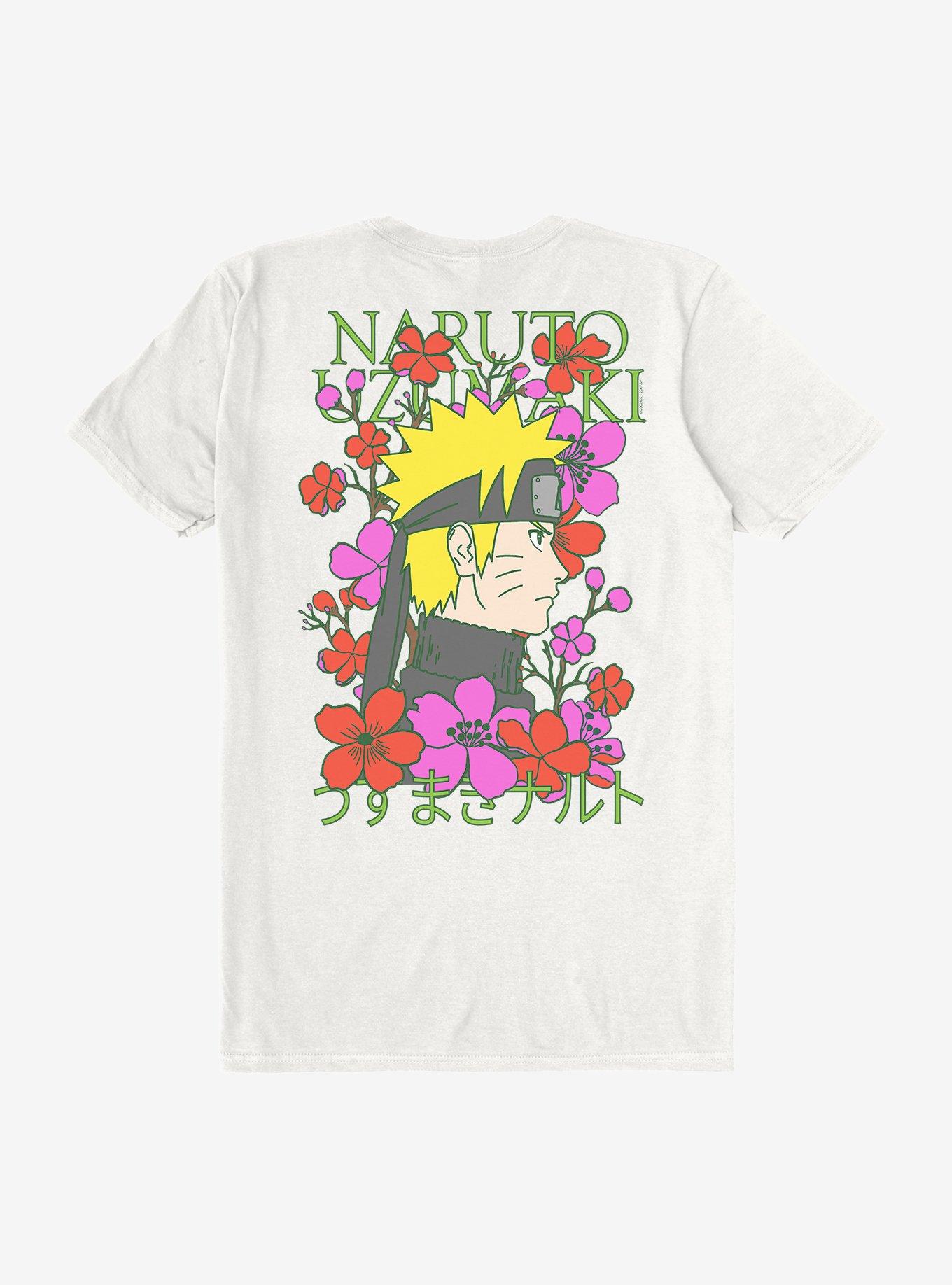 Naruto Shippuden Uzumaki Floral T-Shirt, , hi-res