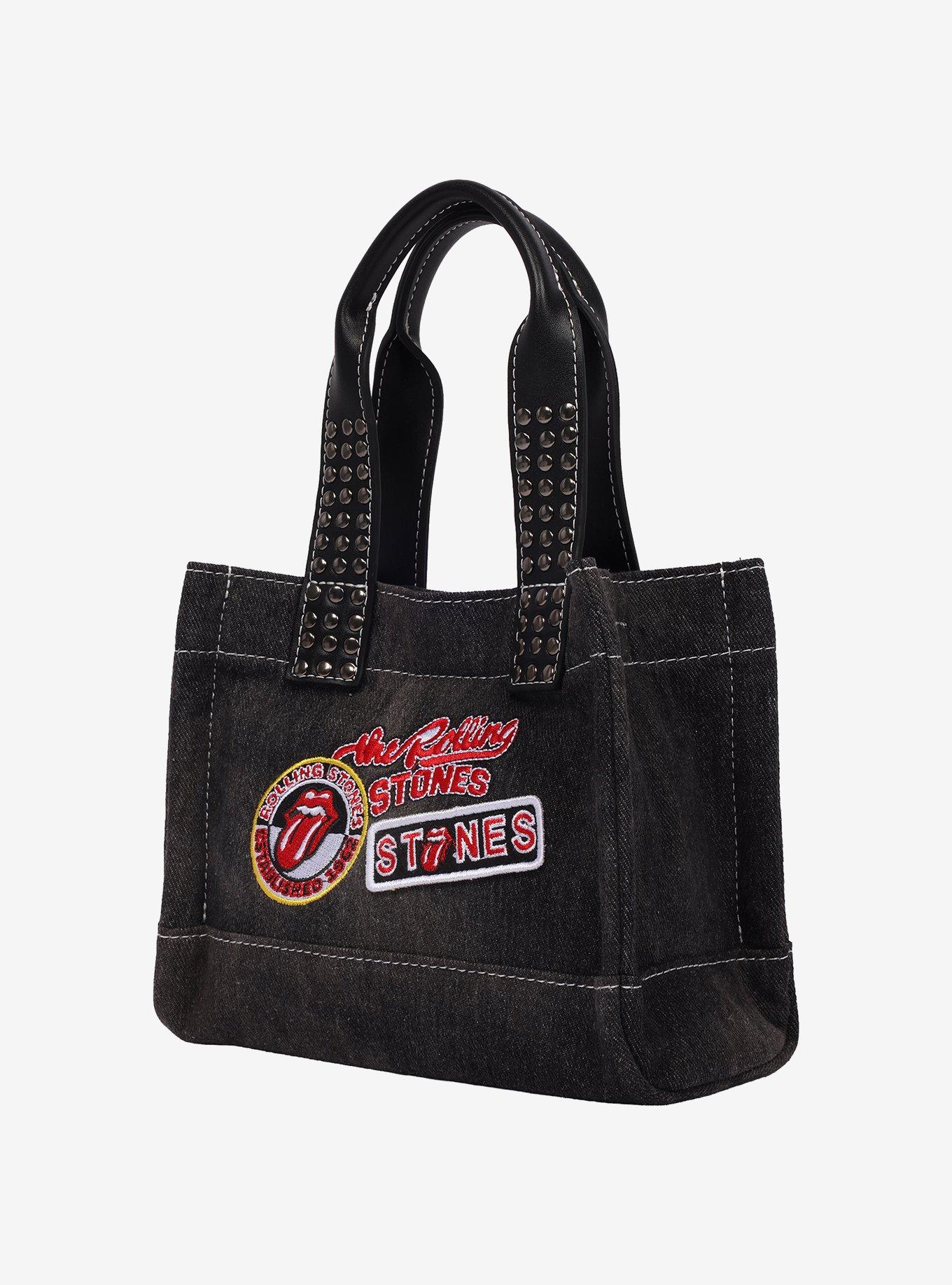 The Rolling Stones Black Denim Patch Mini Tote, , alternate - view 3
